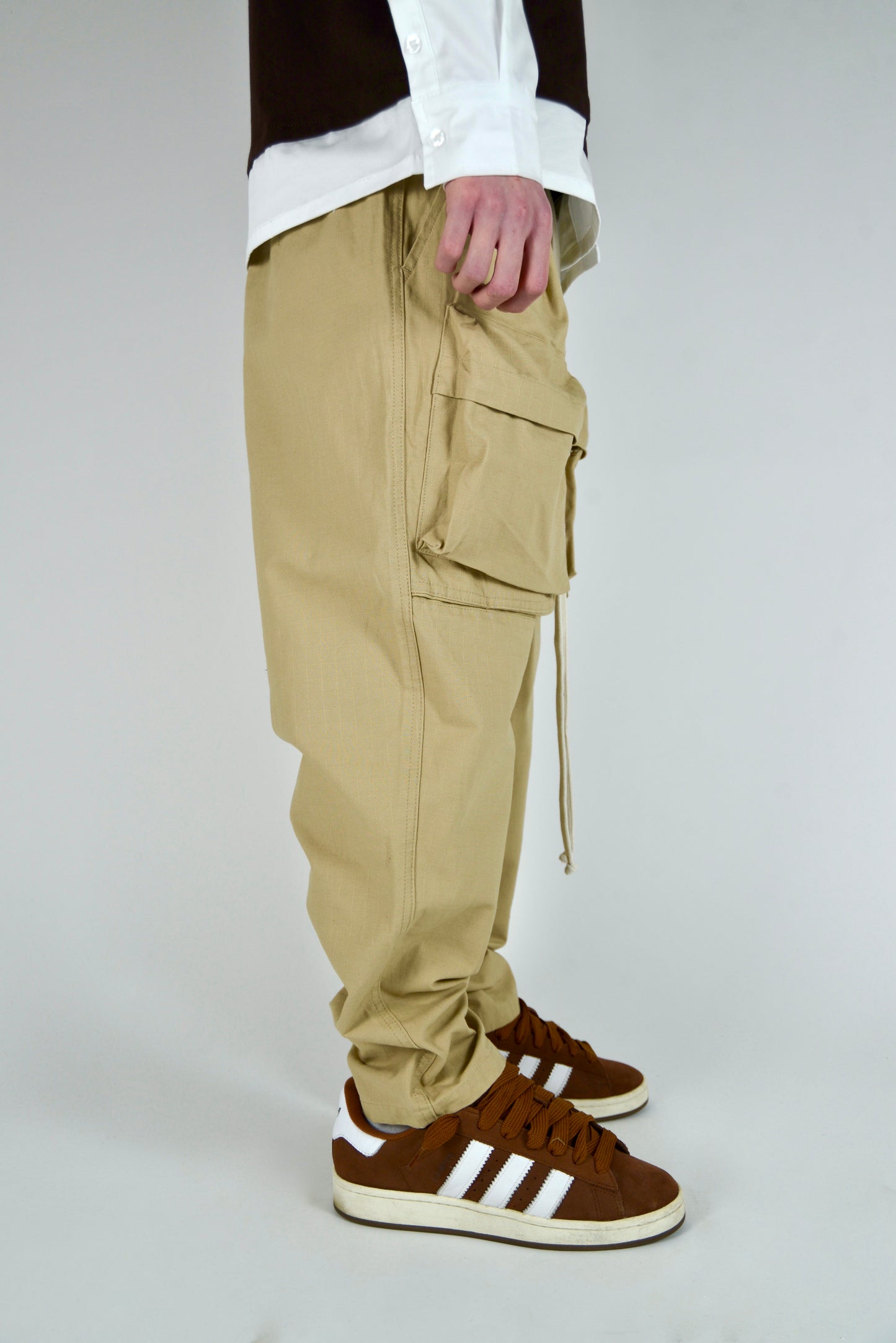Cargo Frontale Fondo Ampio Beige