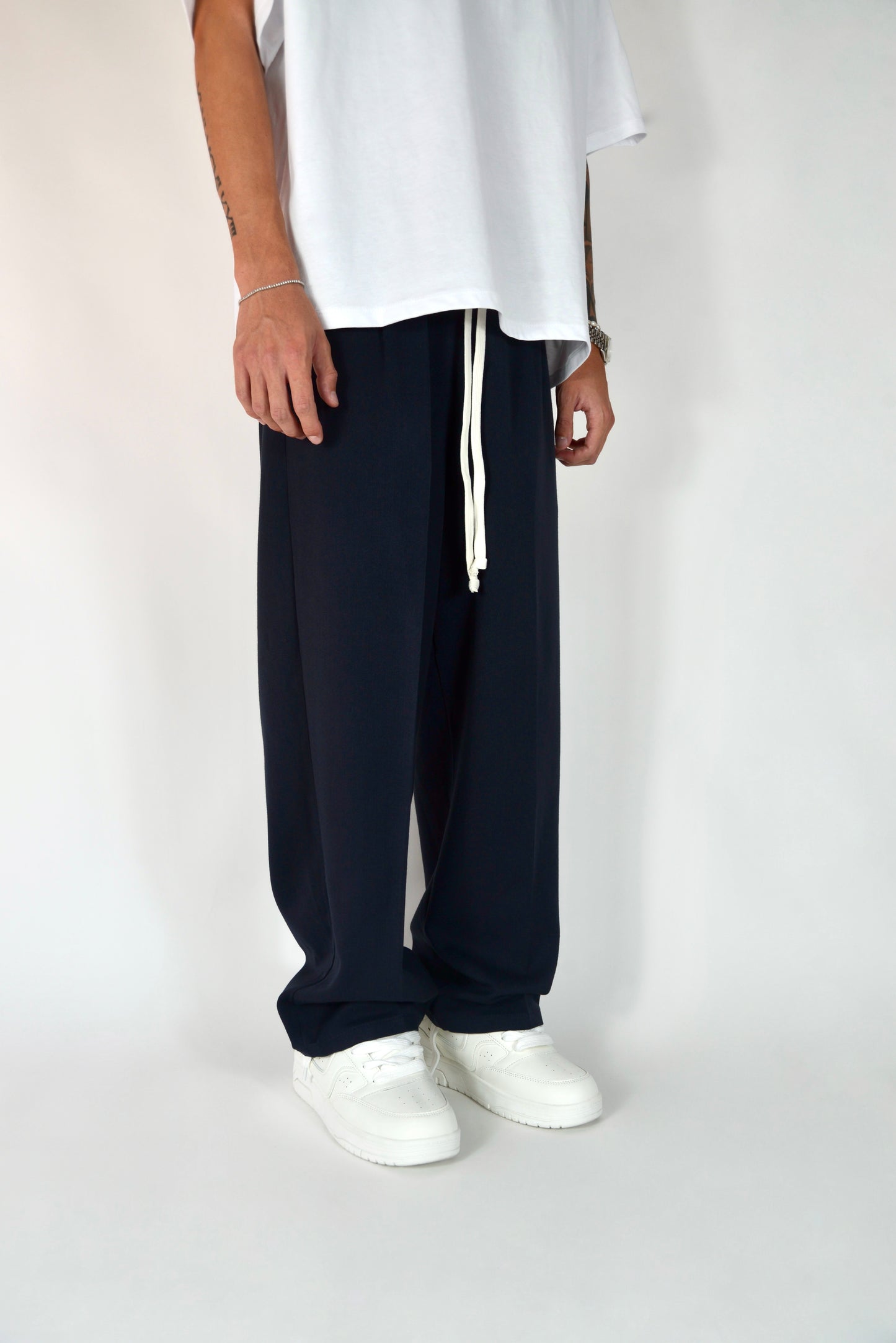 Pantalaccio Elegante Invernale Blu Notte Oversize Fit