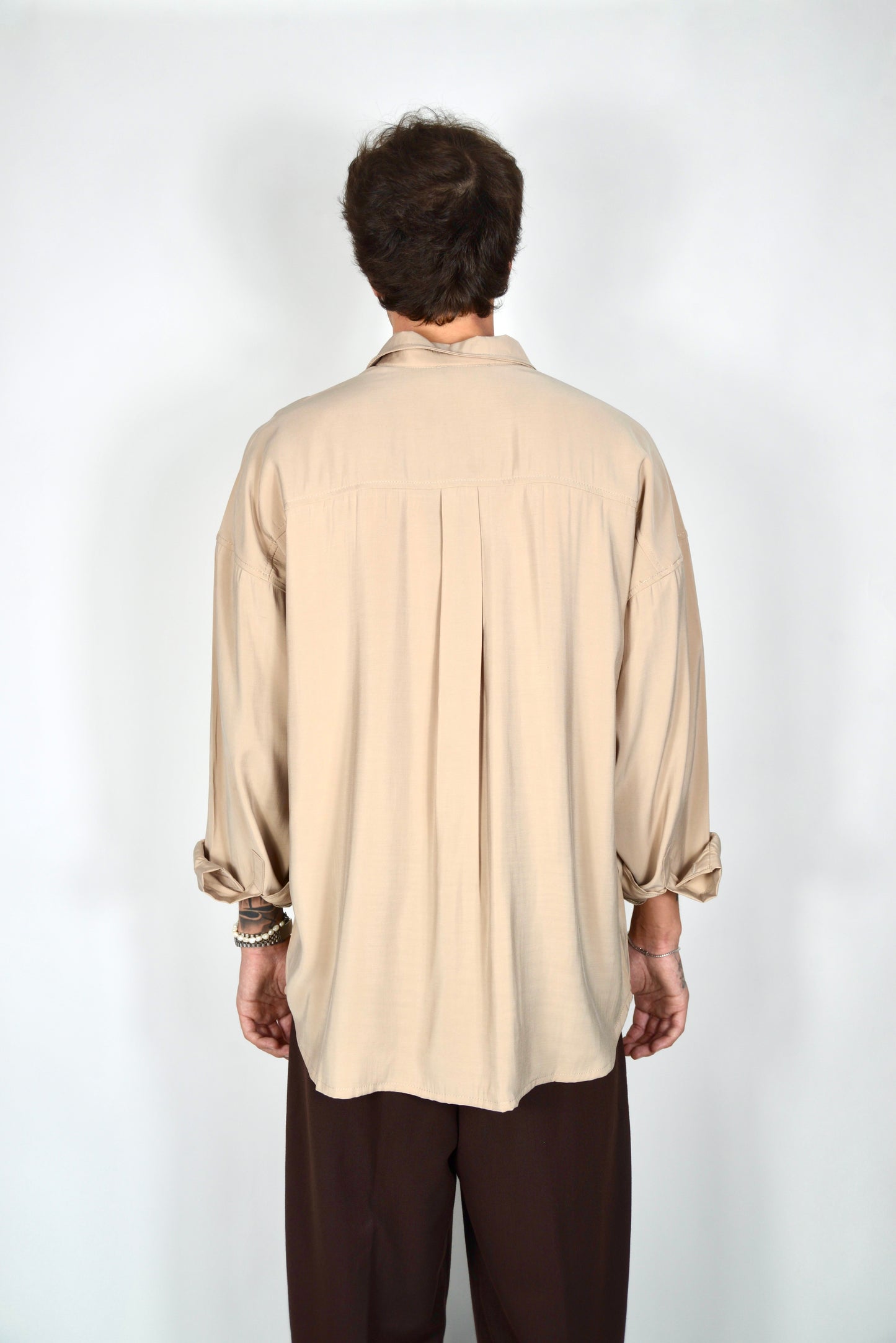 Camicia Oversize Beige