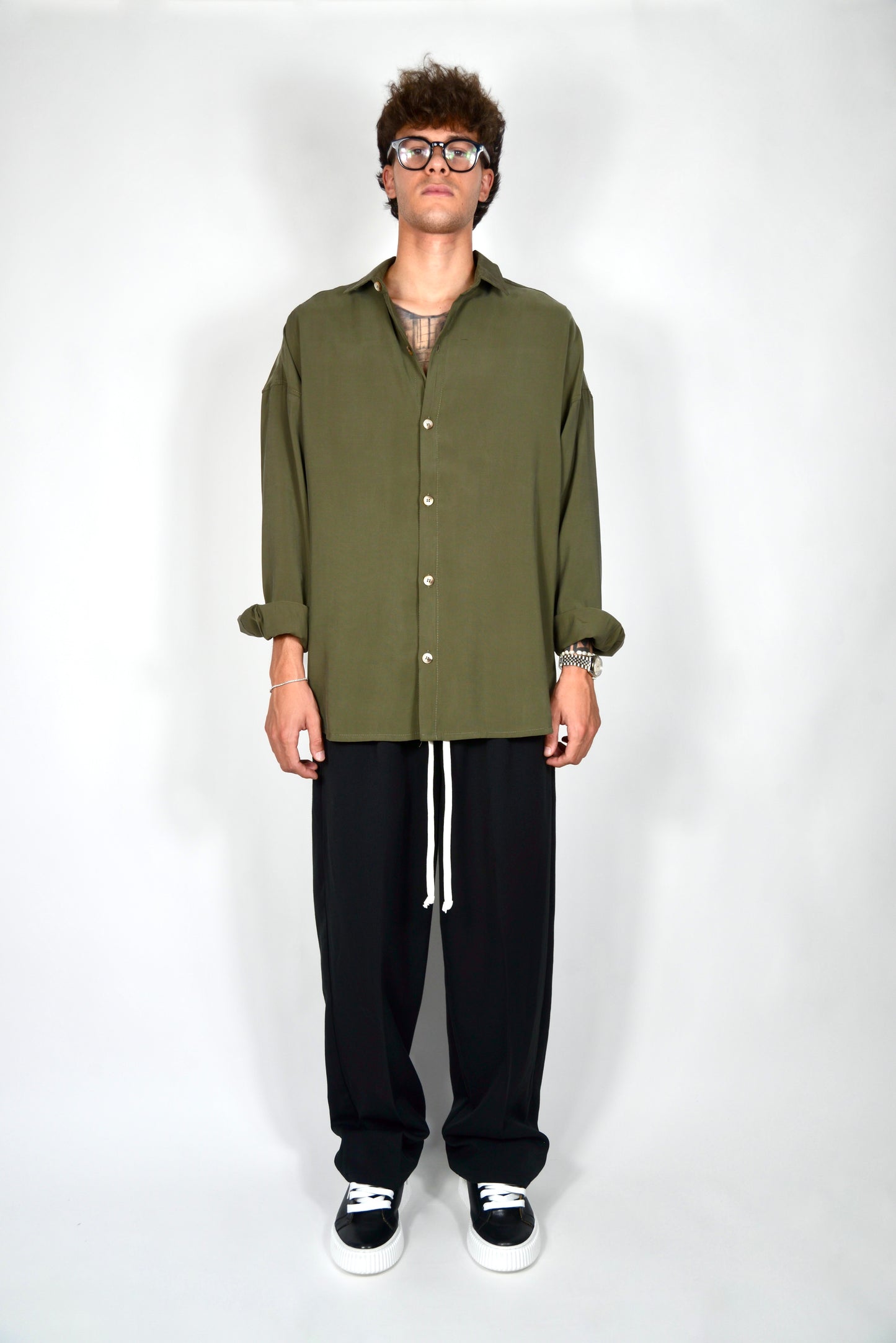 Camicia Oversize Verde