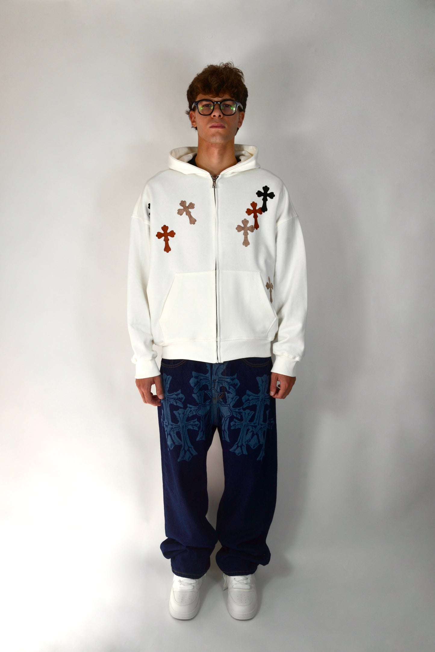 Jeans Con Croci Baggy Fit