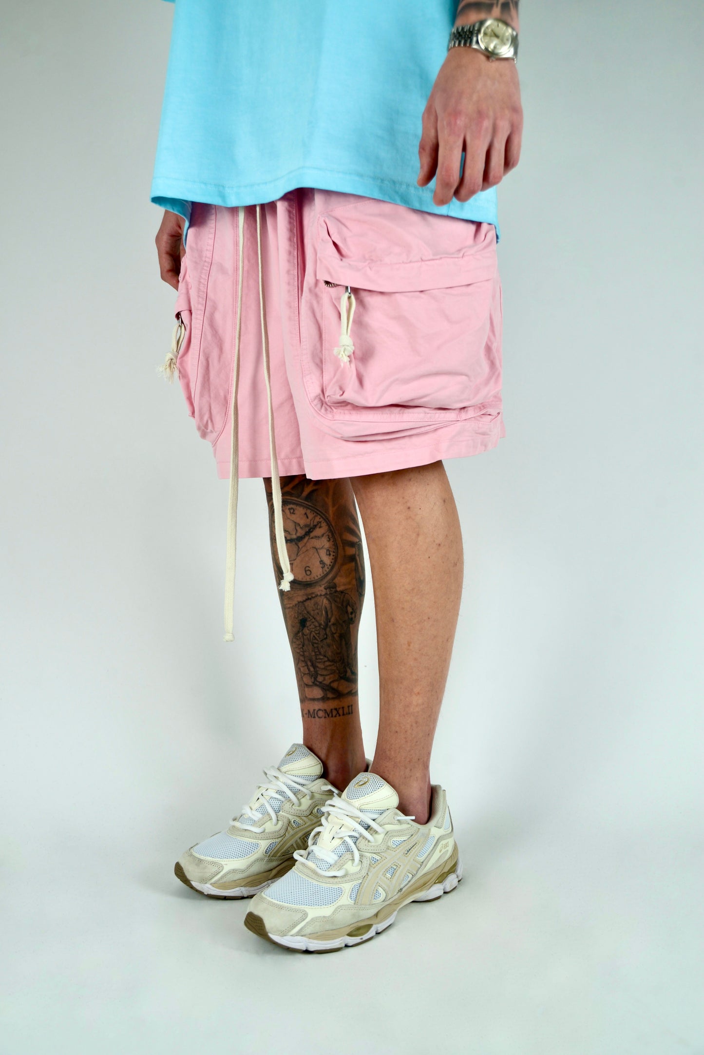 Pantaloncino Cargo Frontale Rosa
