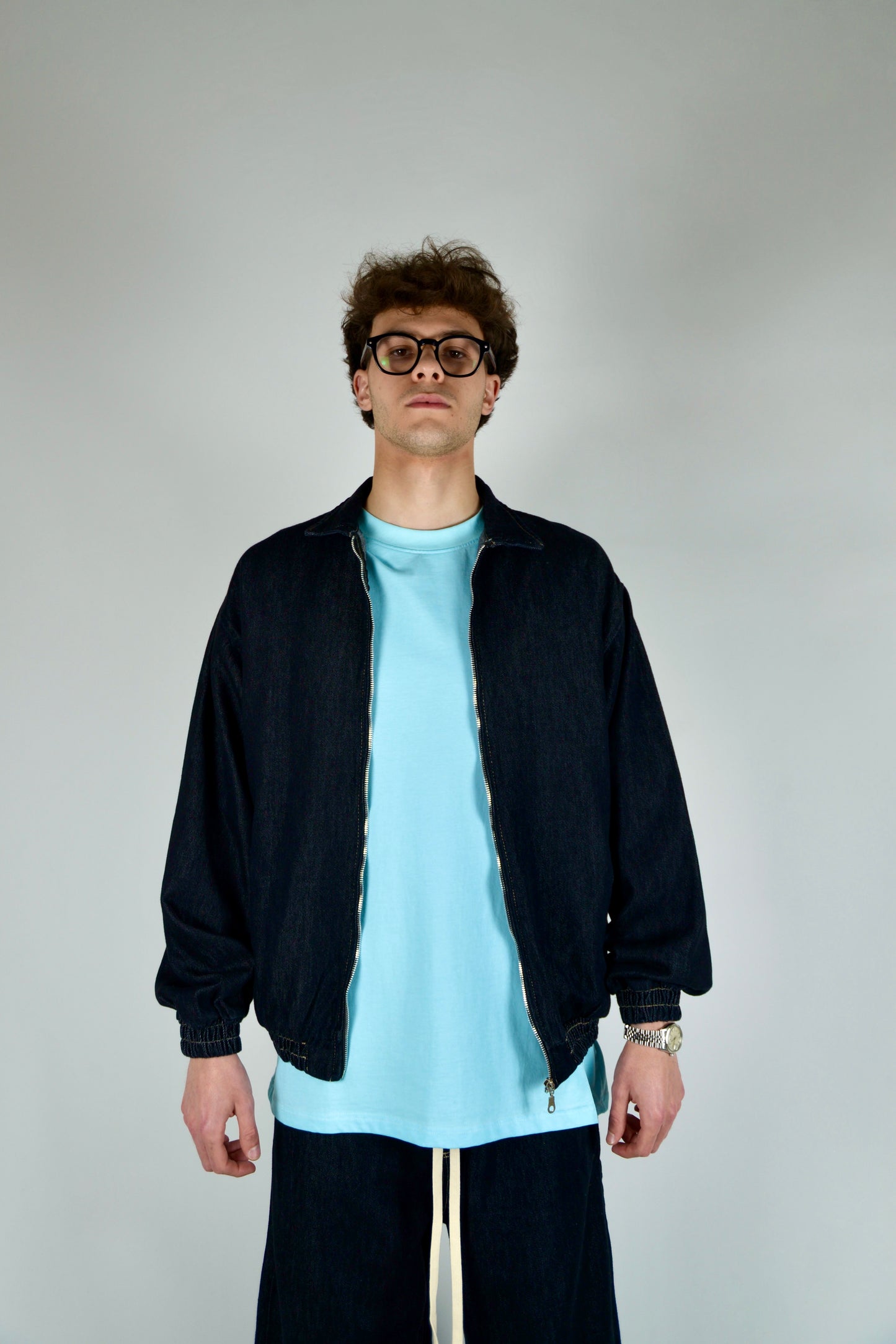 Coordinato In Denim Nero