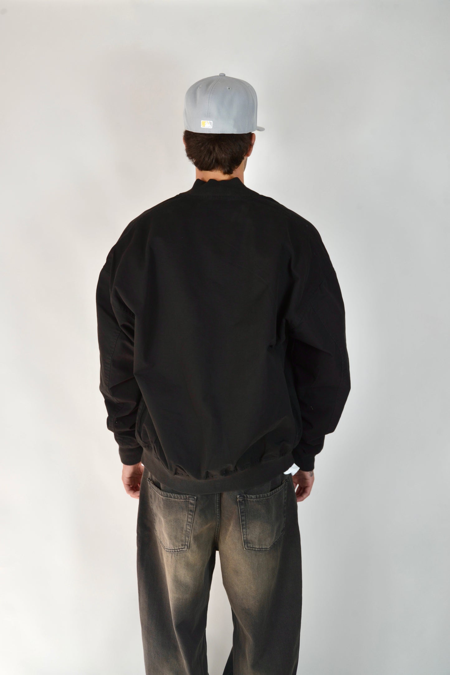 Bomber In Cotone Oversize Nero