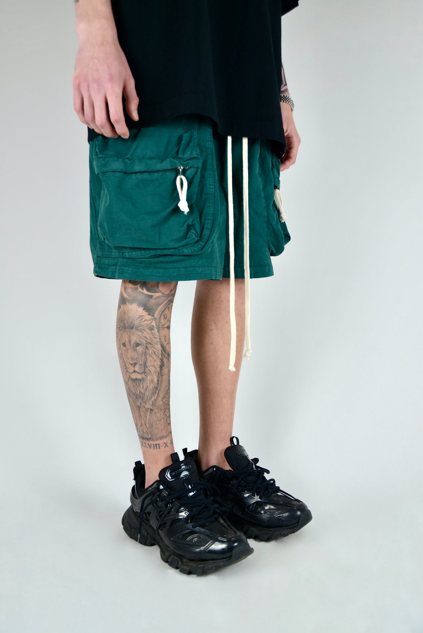 Pantaloncino Cargo Frontale Verde