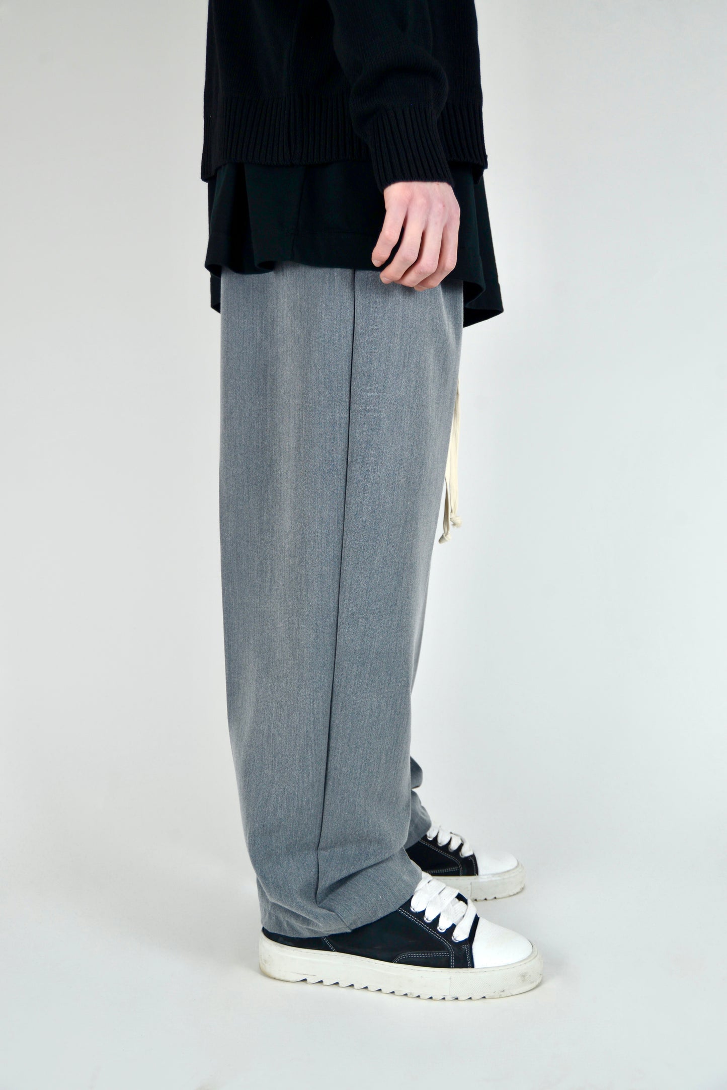 Pantalaccio Elegante Oversize Fit Grigio