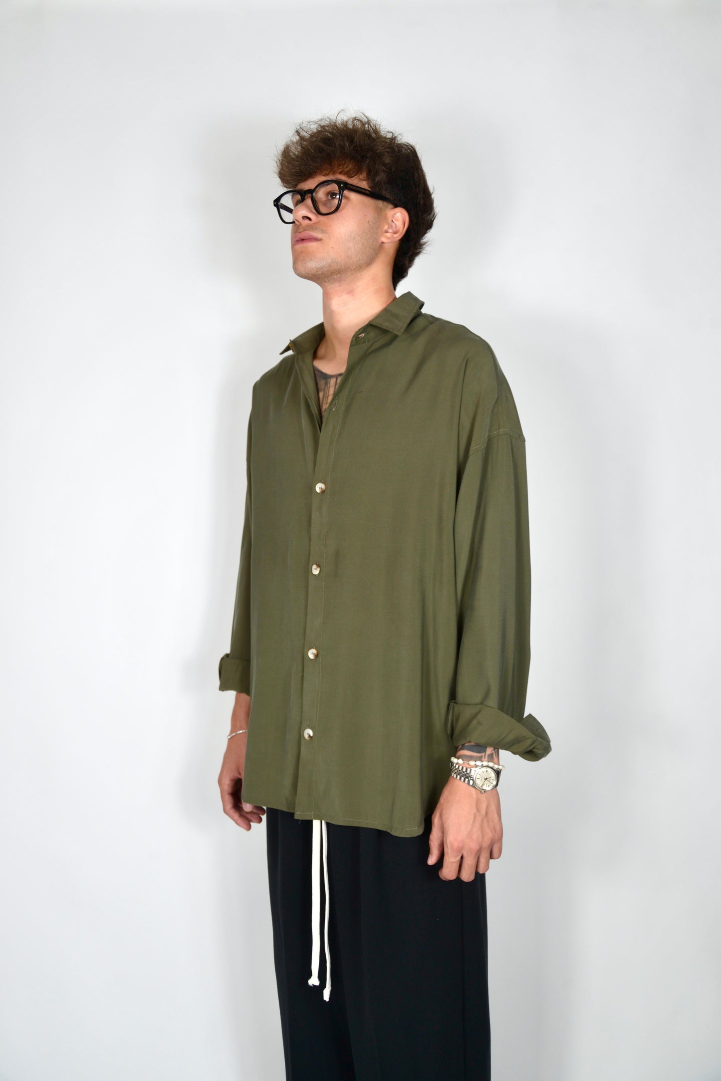 Camicia Oversize Verde