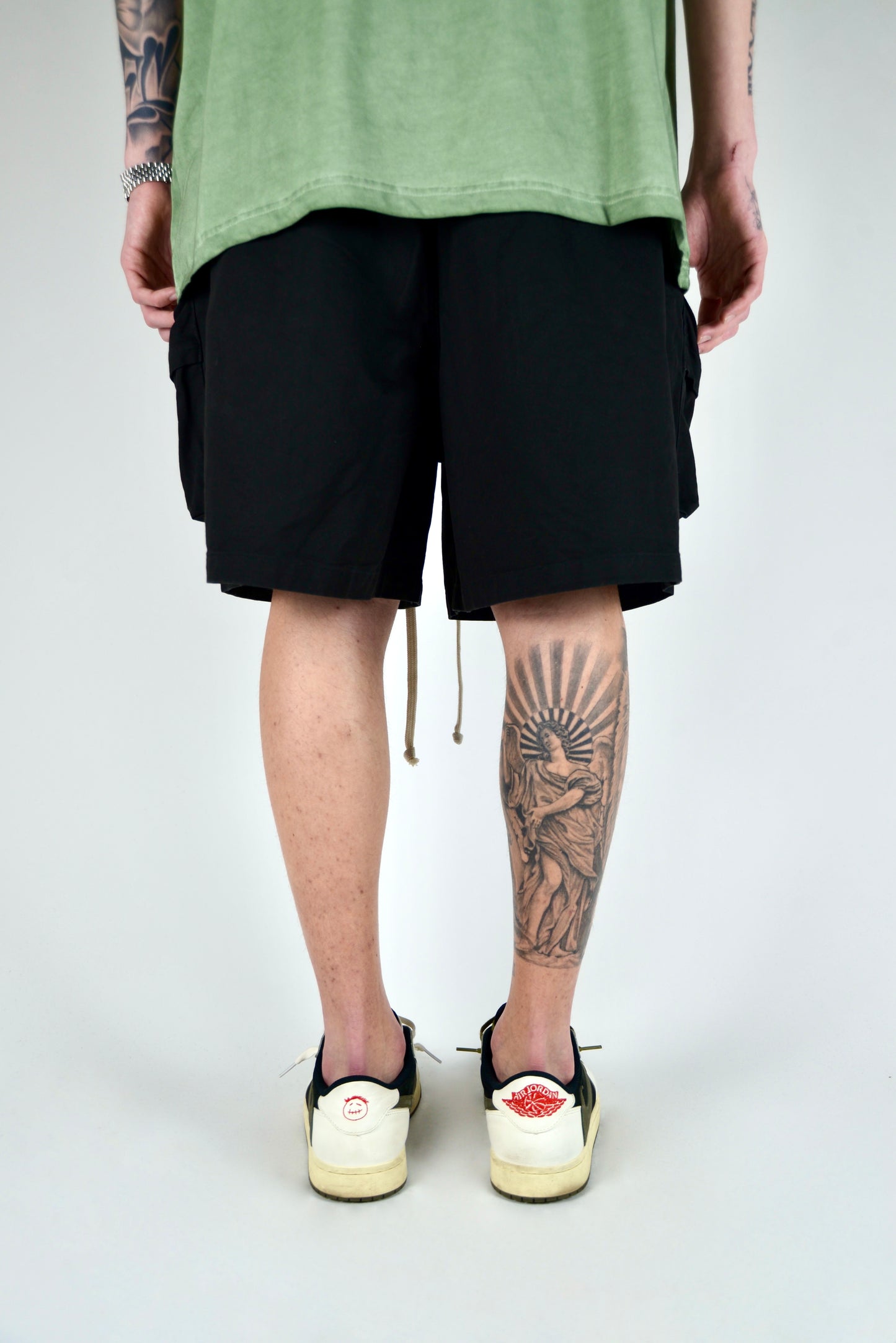 Pantaloncino Cargo Frontale Nero