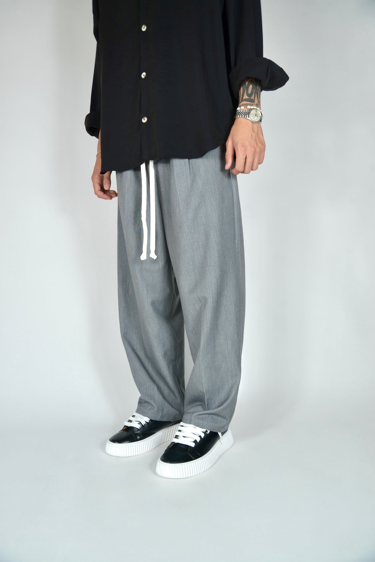 Pantalaccio Elegante Grigio Oversize Fit