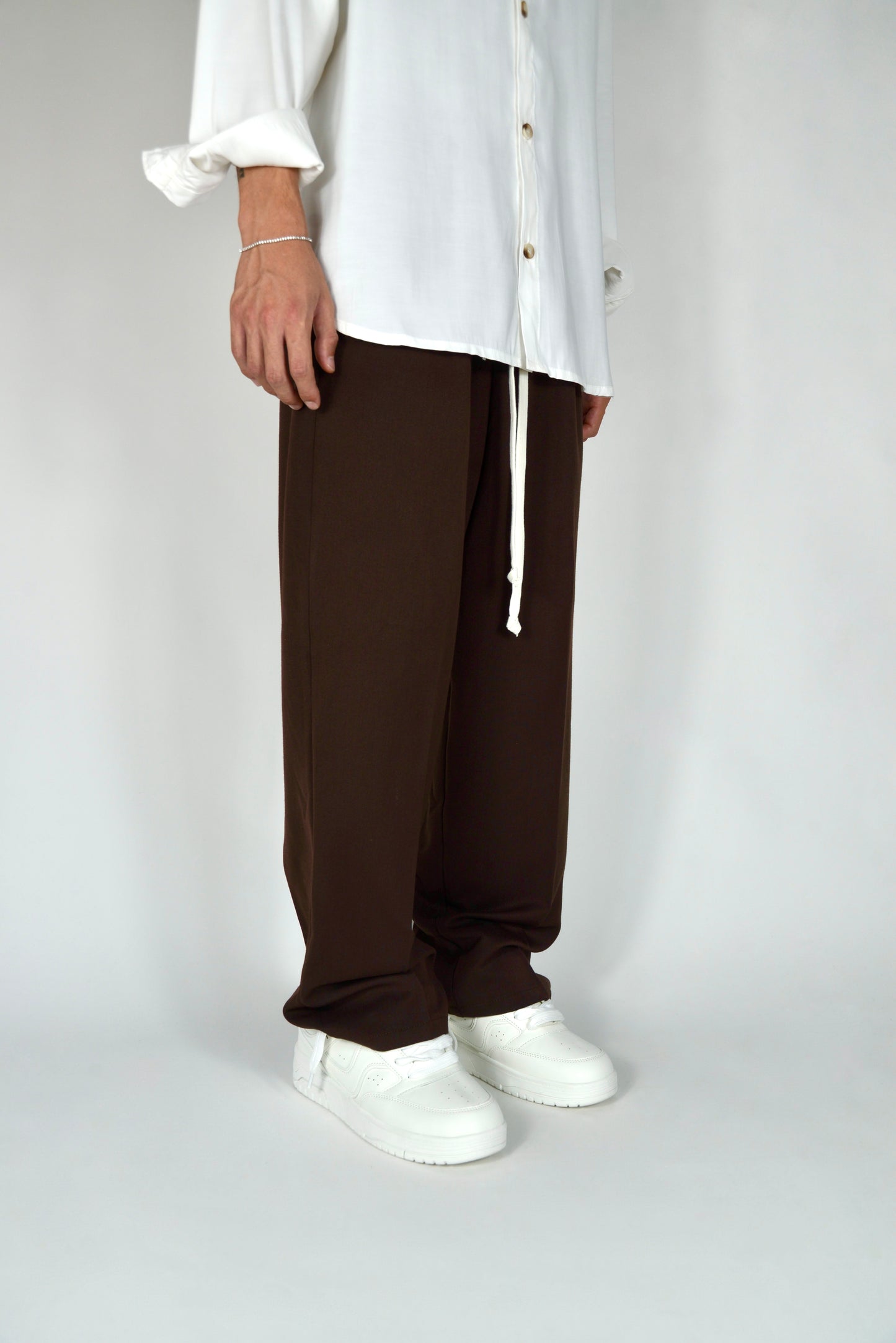 Pantalaccio Elegante Marrone Oversize Fit