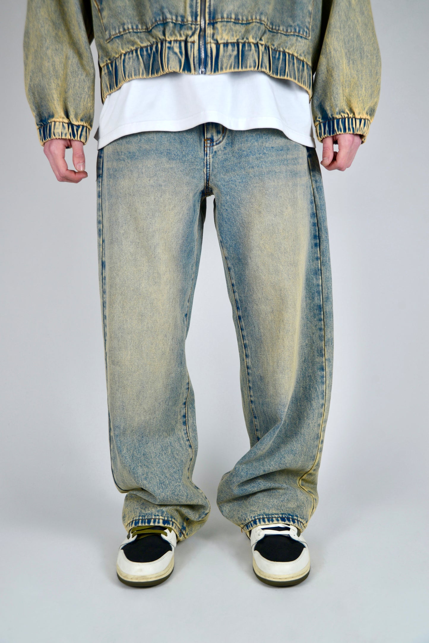 Coordinato In Denim Sabbiato