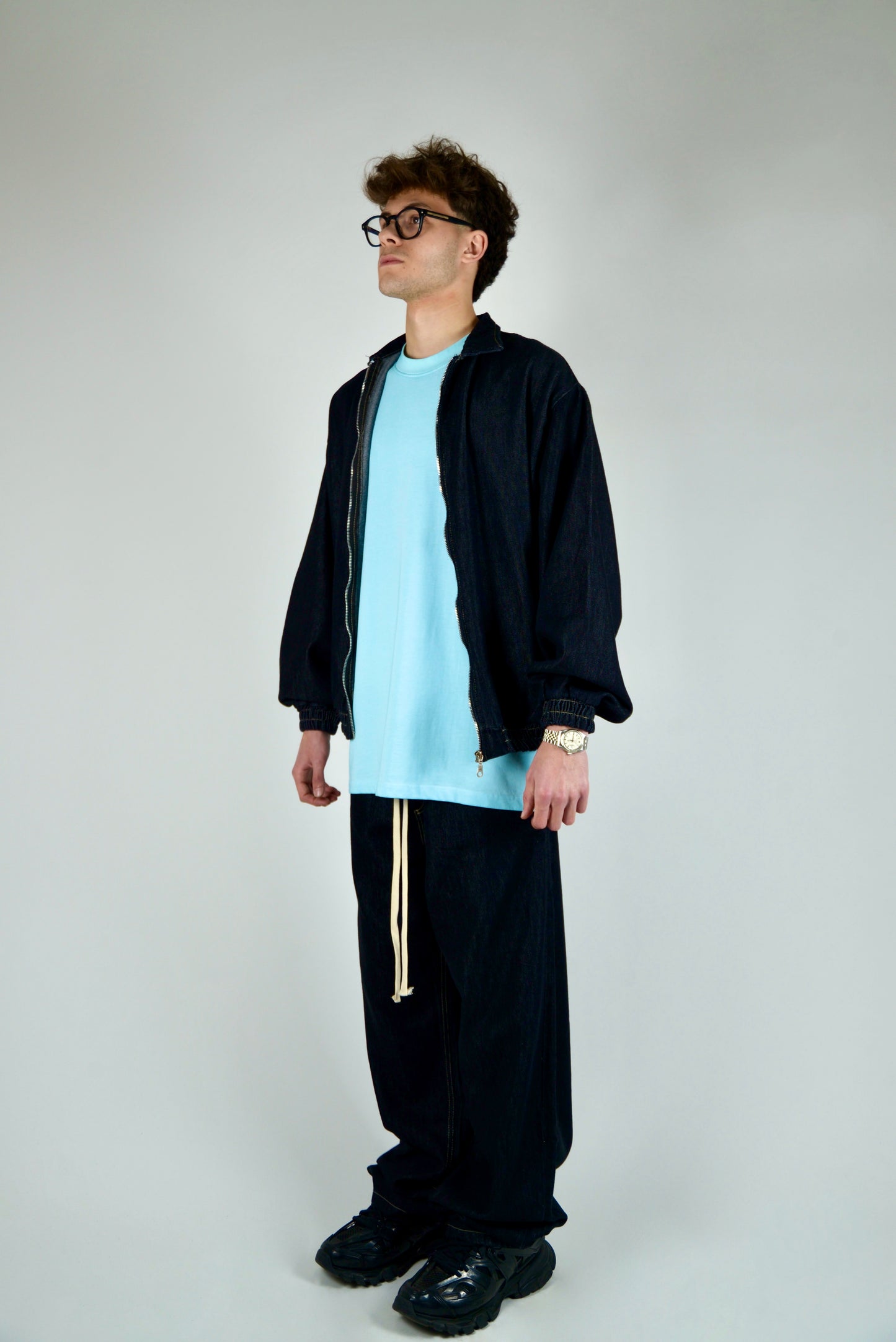 Coordinato In Denim Nero