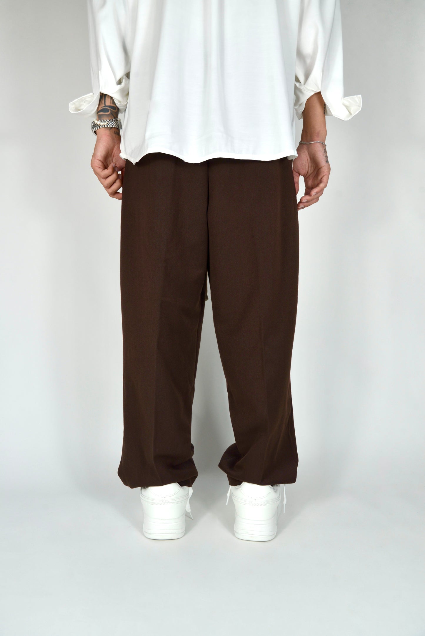 Pantalaccio Elegante Marrone Oversize Fit