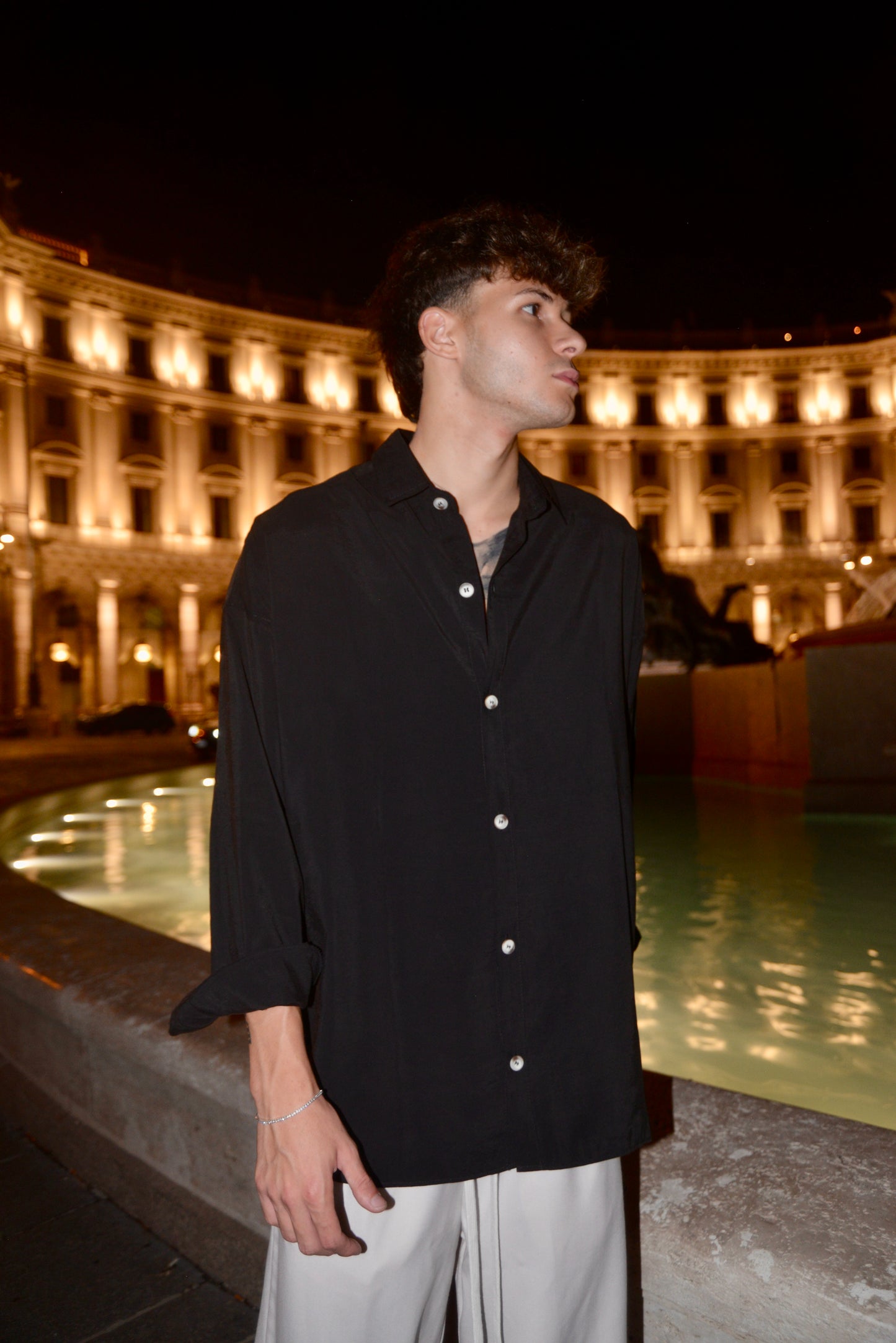 Camicia Oversize Nera
