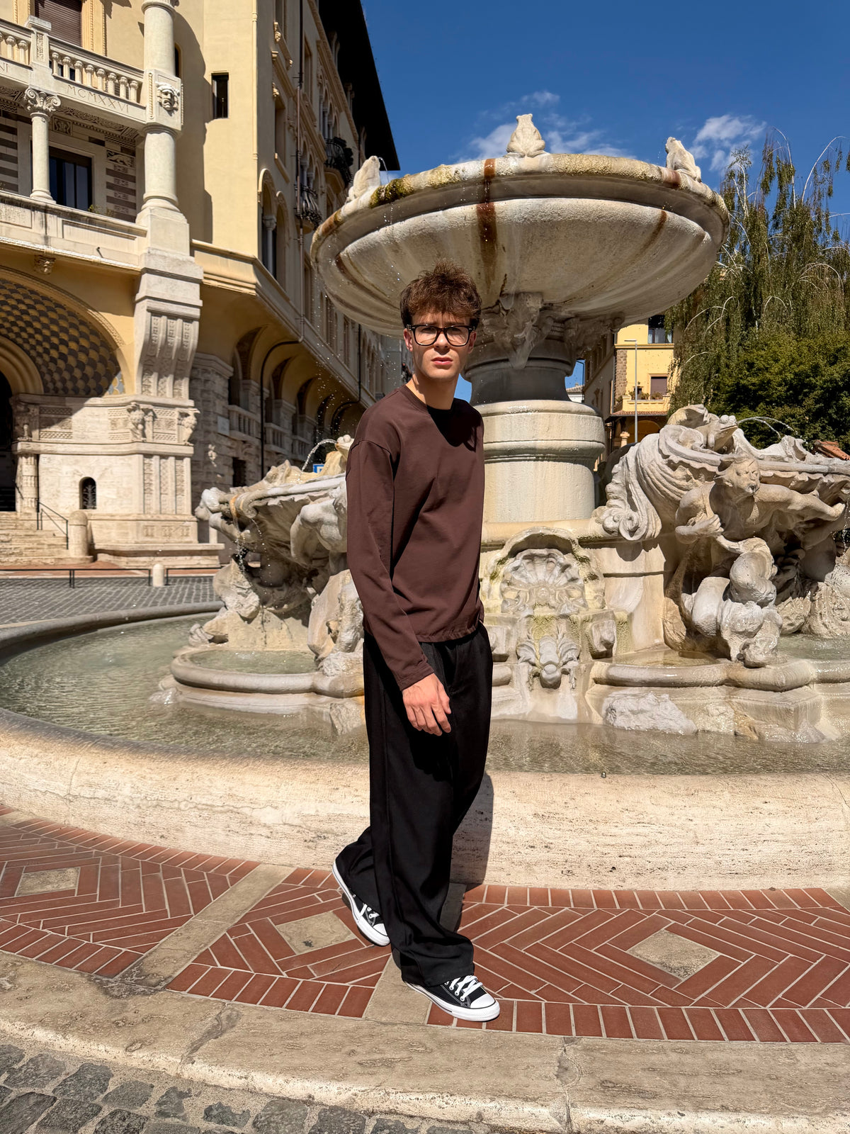 Longsleeve Marrone