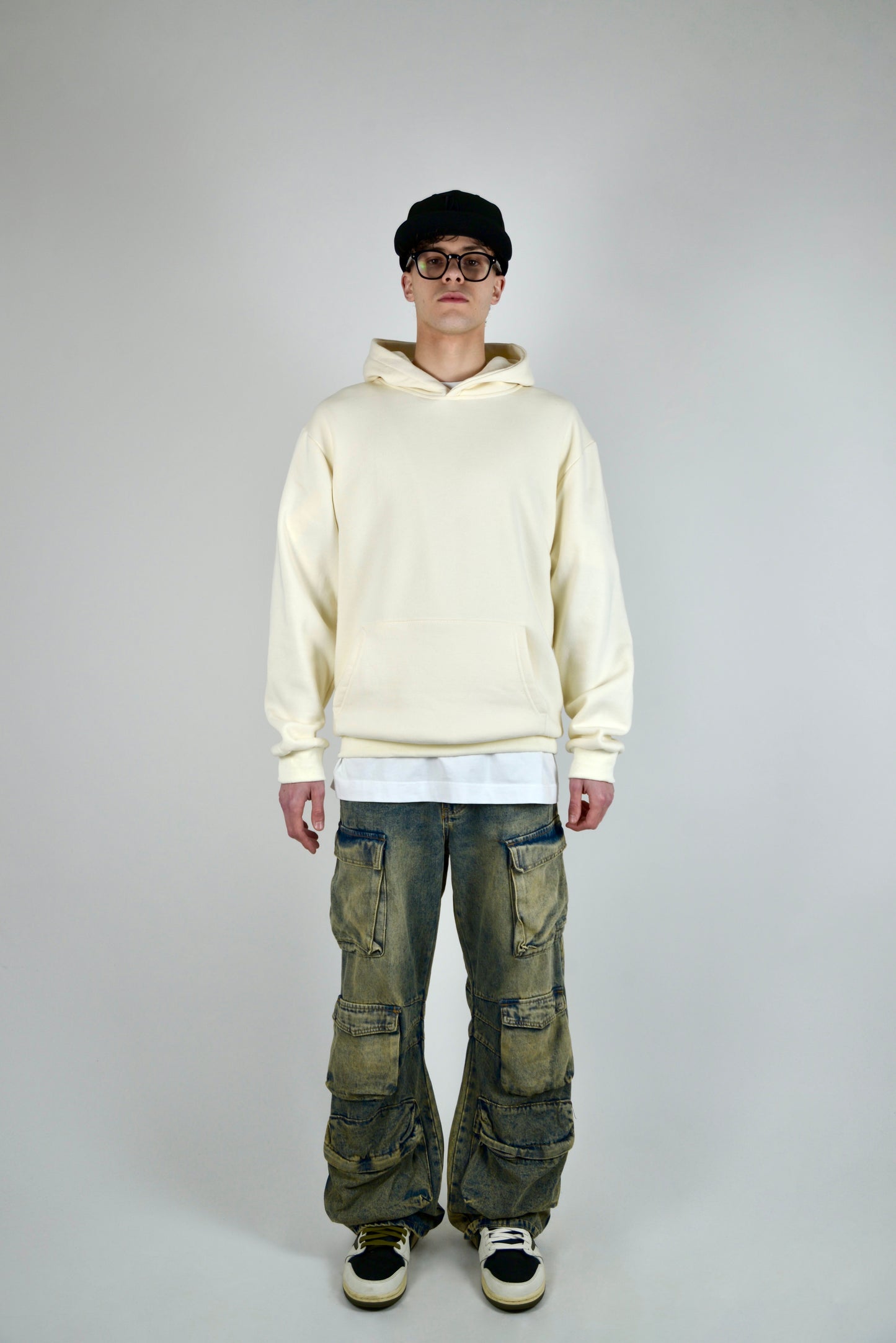 Felpa In Cotone Regular Fit Beige