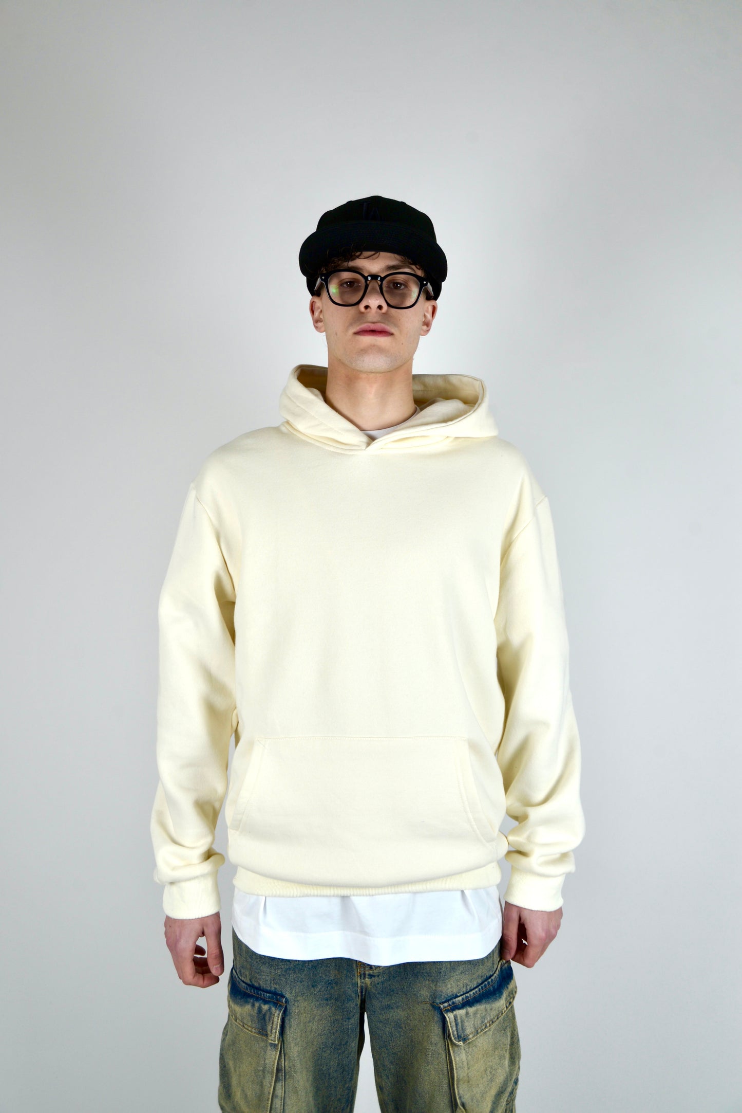 Felpa In Cotone Regular Fit Beige