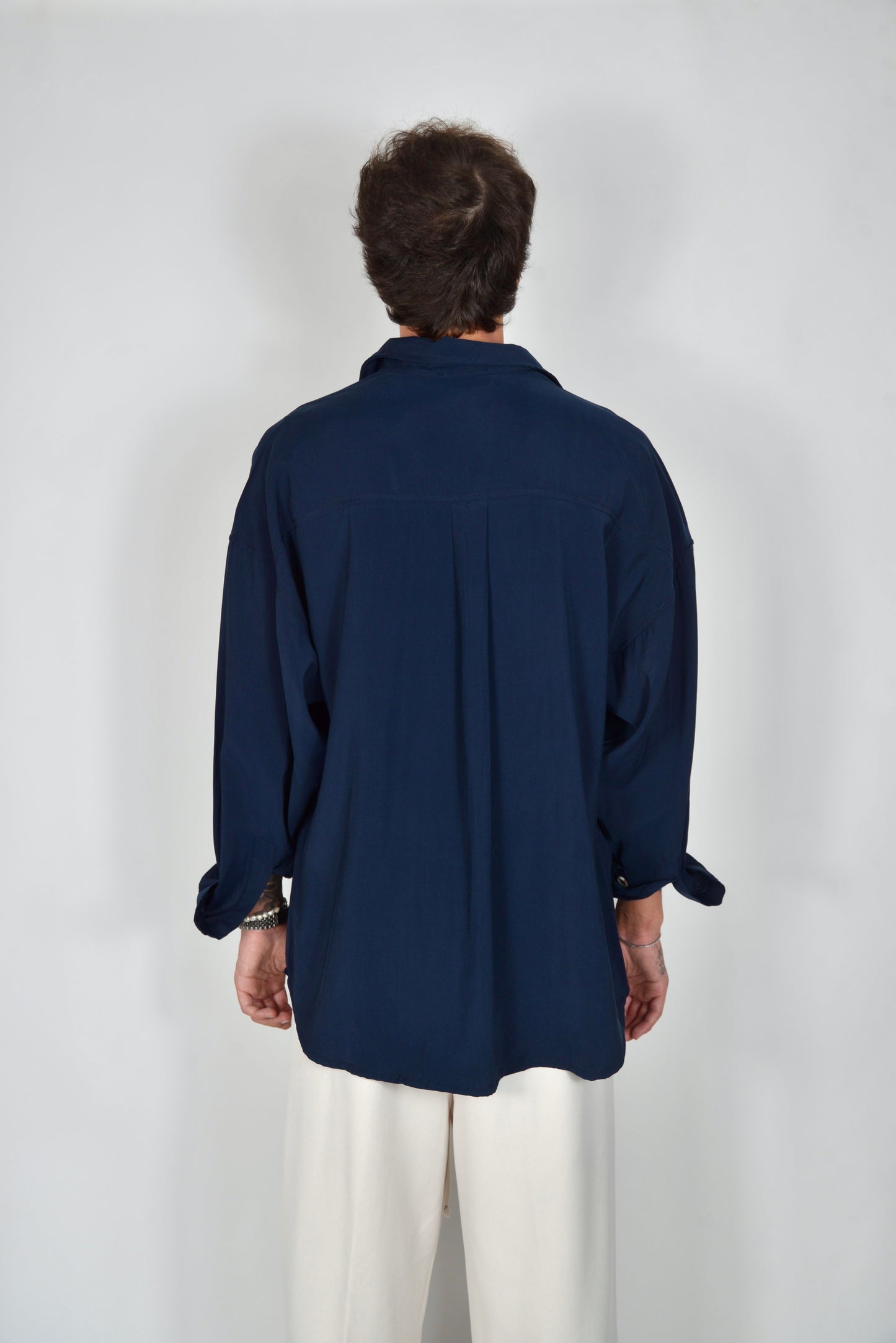 Camicia Oversize Blu Notte