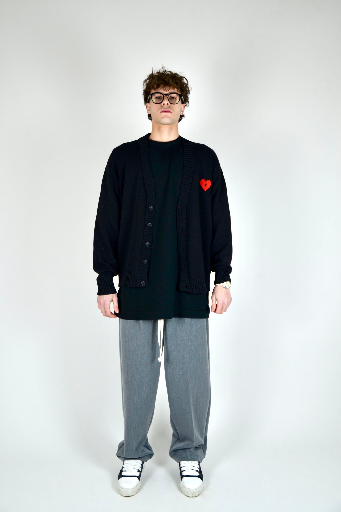 Pantalaccio Elegante Oversize Fit Grigio