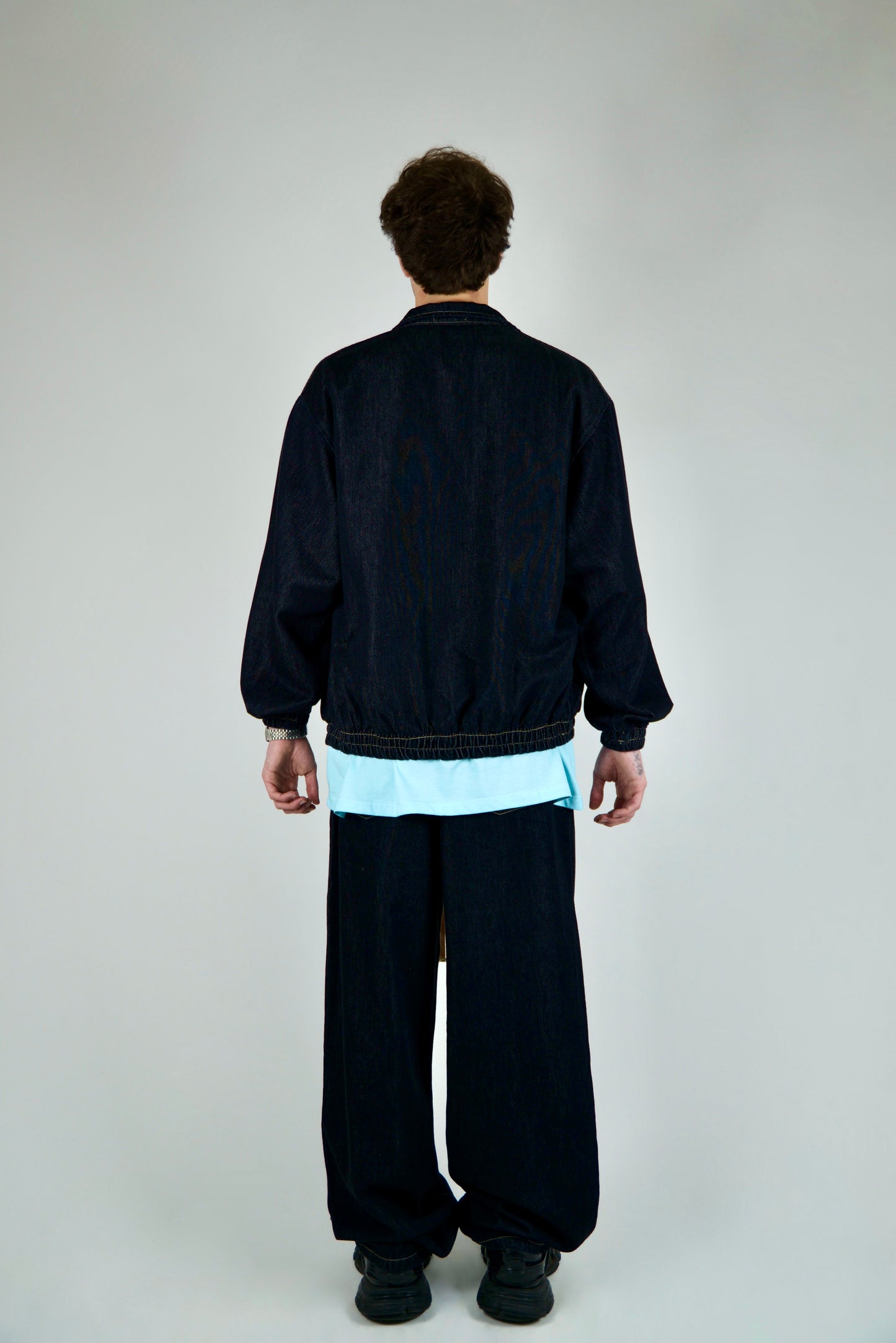 Coordinato In Denim Nero