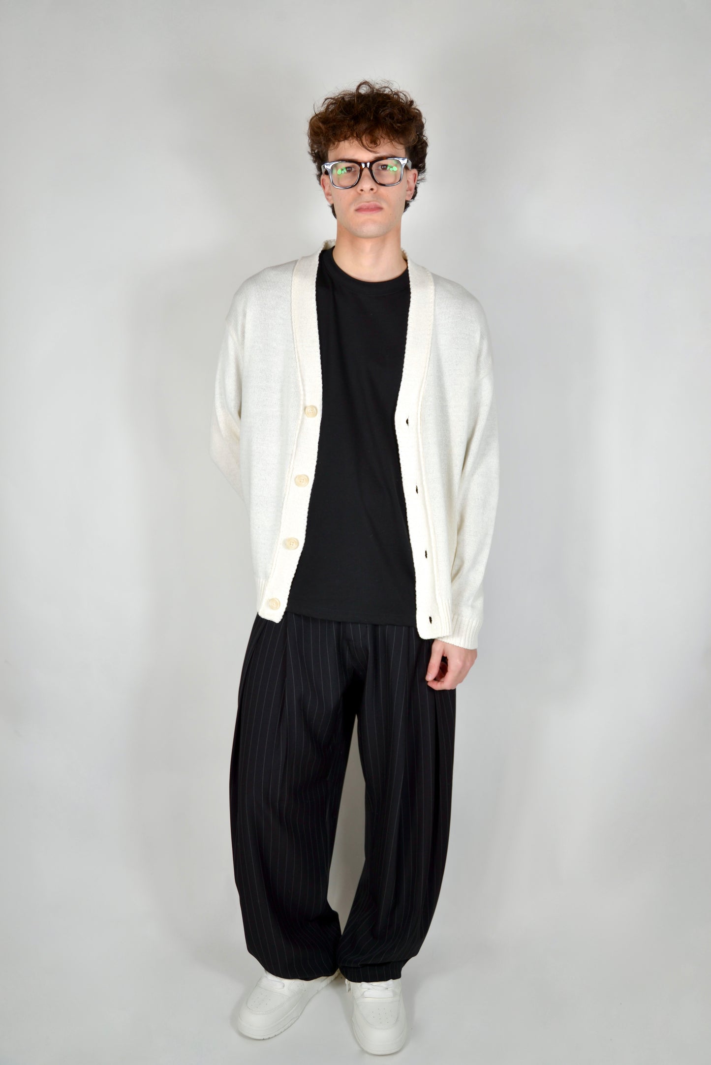 Cardigan Cropped Panna