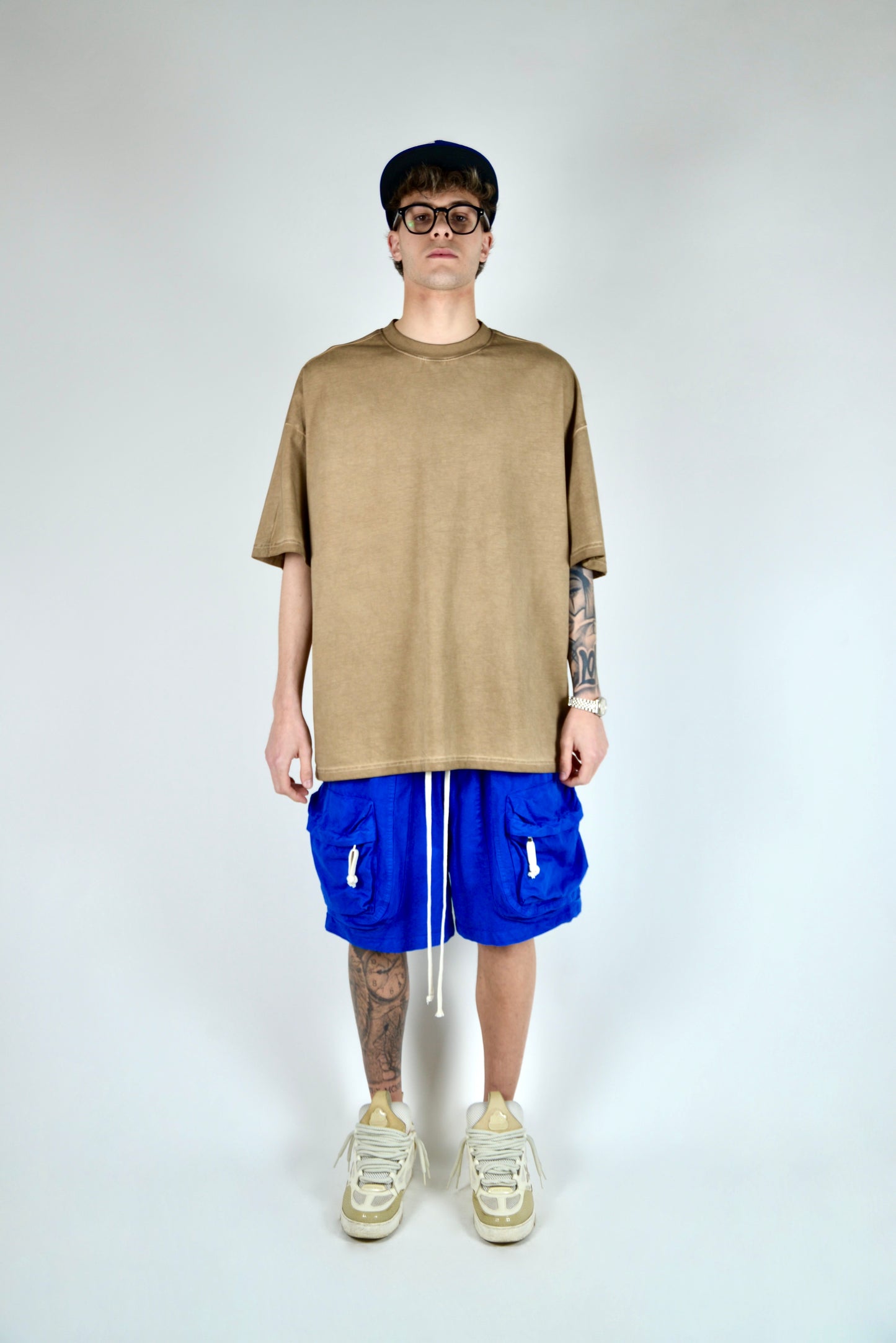 Pantaloncino Cargo Frontale Blu Elettrico