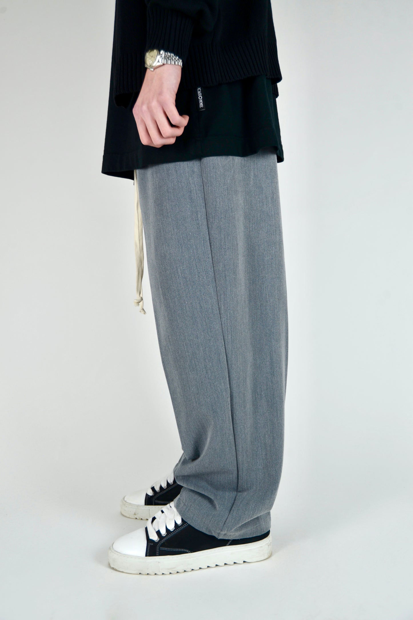 Pantalaccio Elegante Oversize Fit Grigio