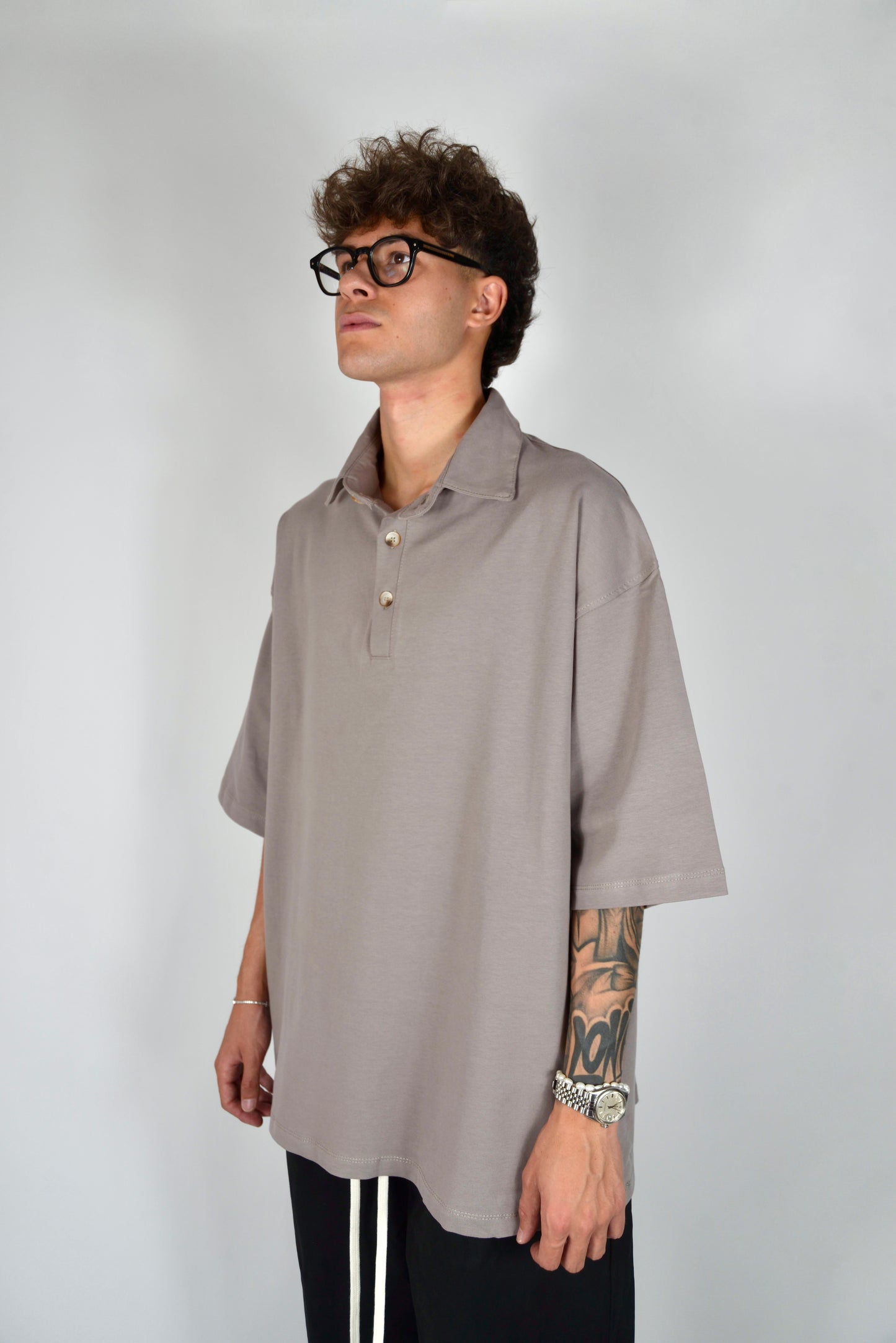 Polo Oversize Fango
