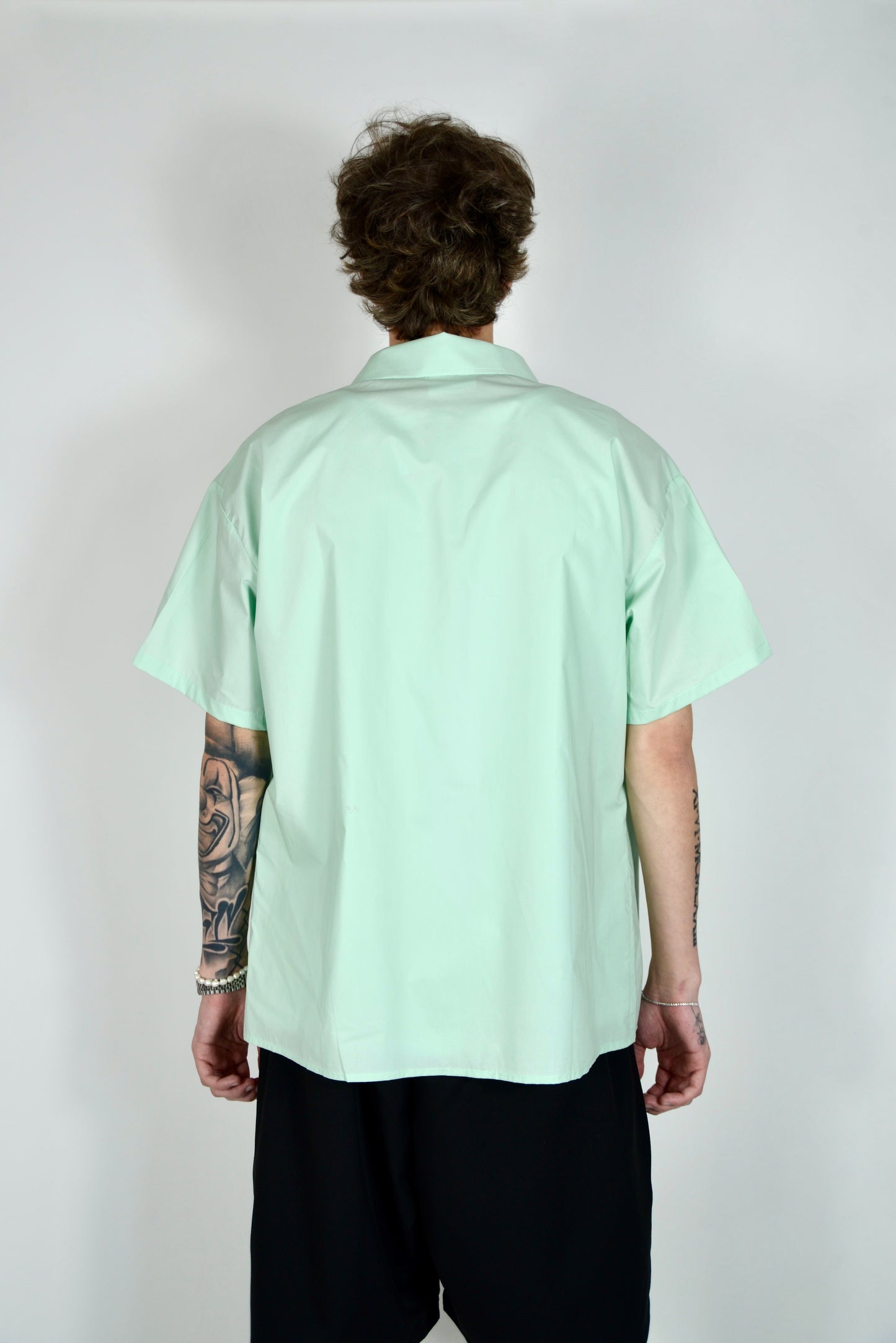 Camicia Elegante Verde Acqua