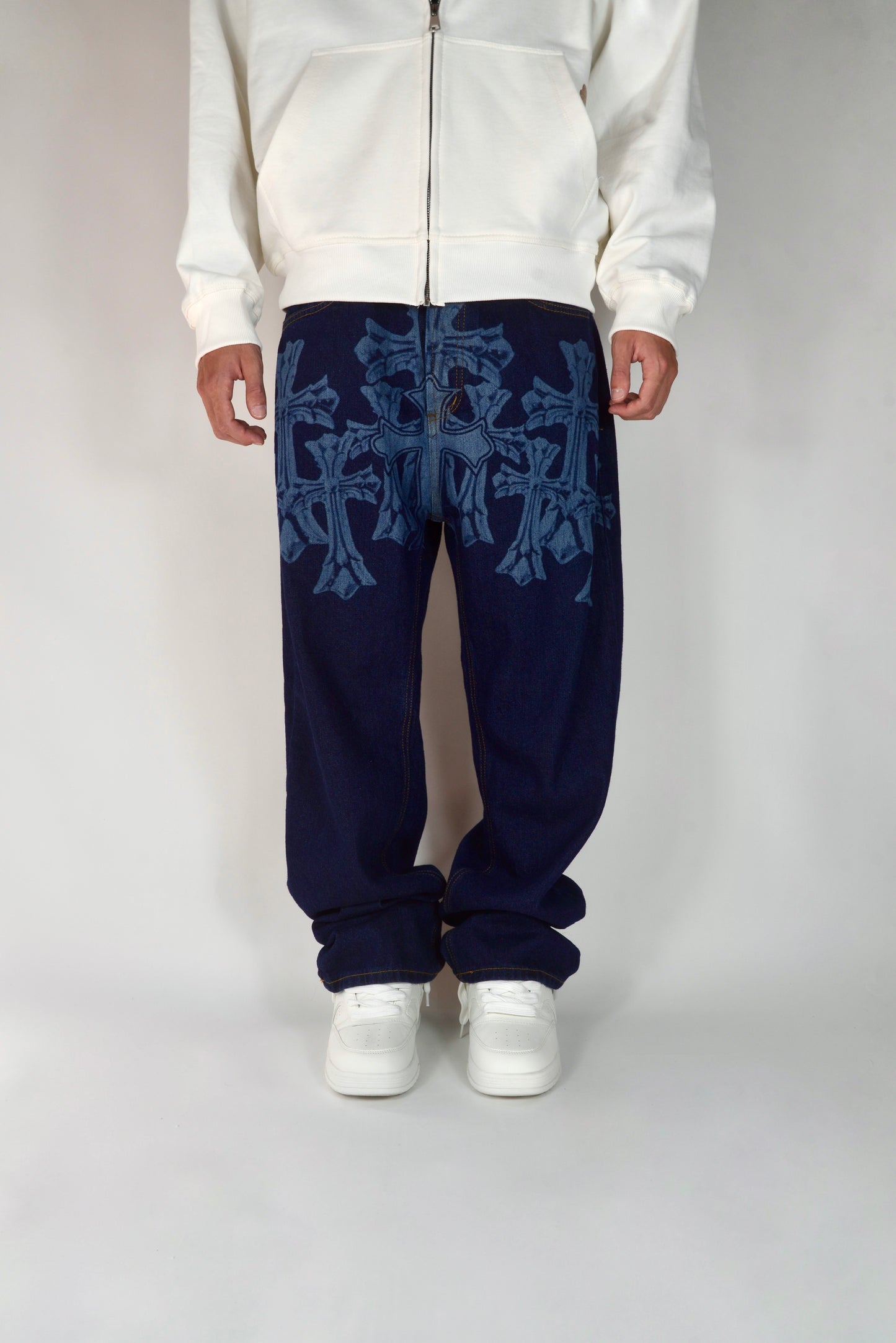 Jeans Con Croci Baggy Fit