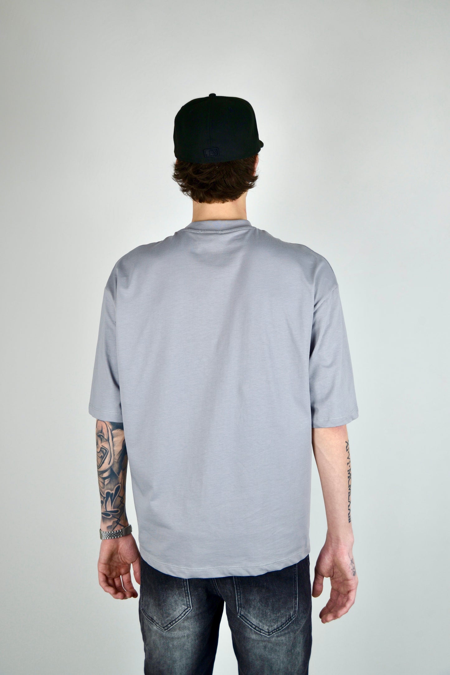 T-shirt Crop Grigia