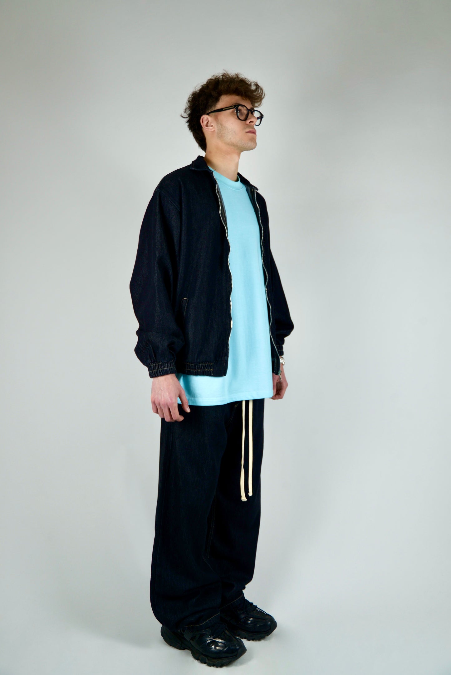Coordinato In Denim Nero
