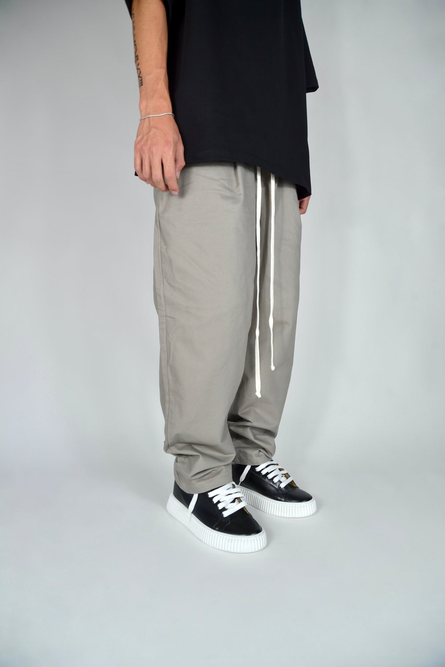 Pantalaccio In Cotone Fondo Ampio Fango