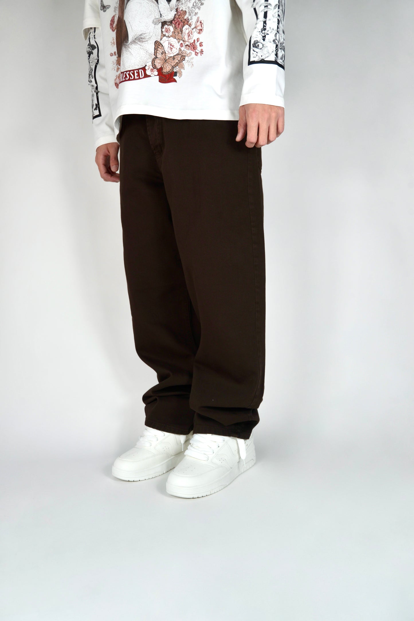 Jeans Baggy Fit Marrone