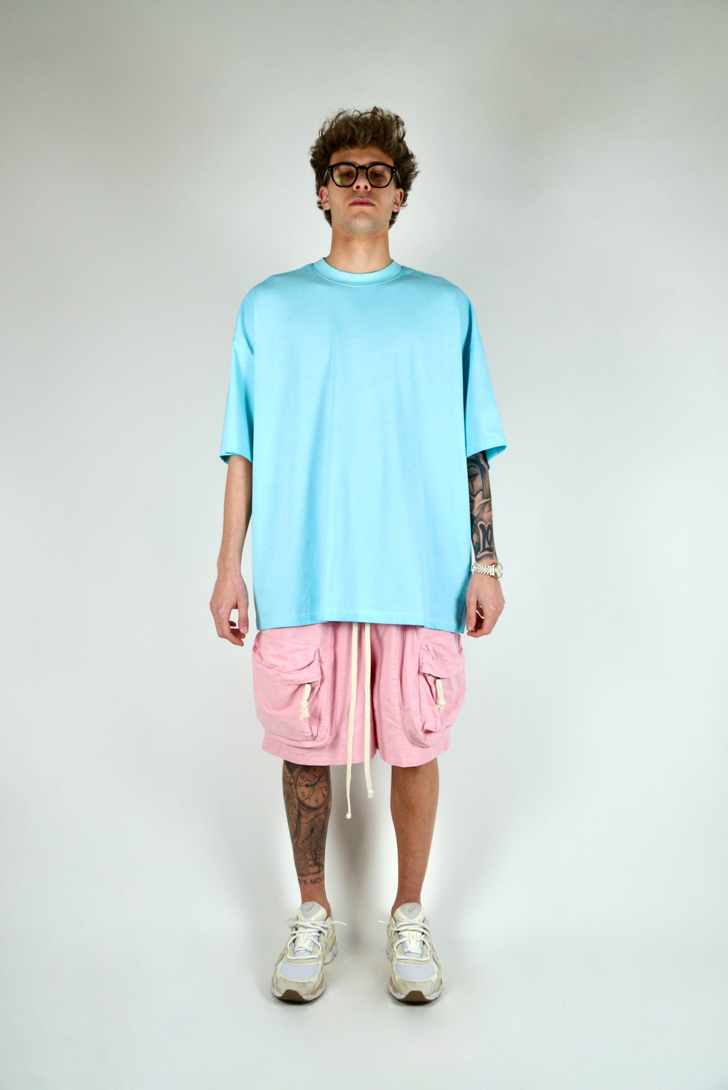 Pantaloncino Cargo Frontale Rosa