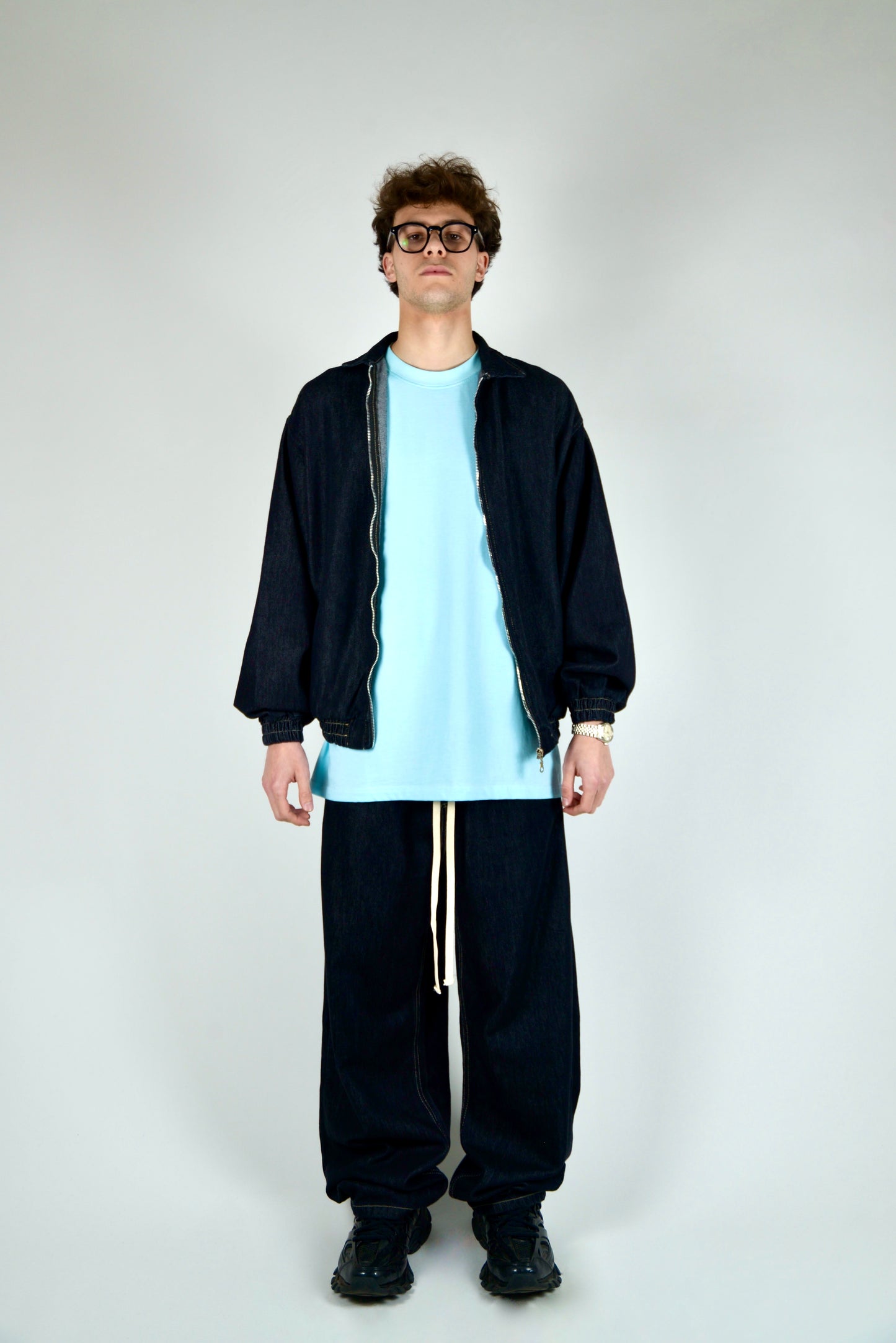 Coordinato In Denim Nero