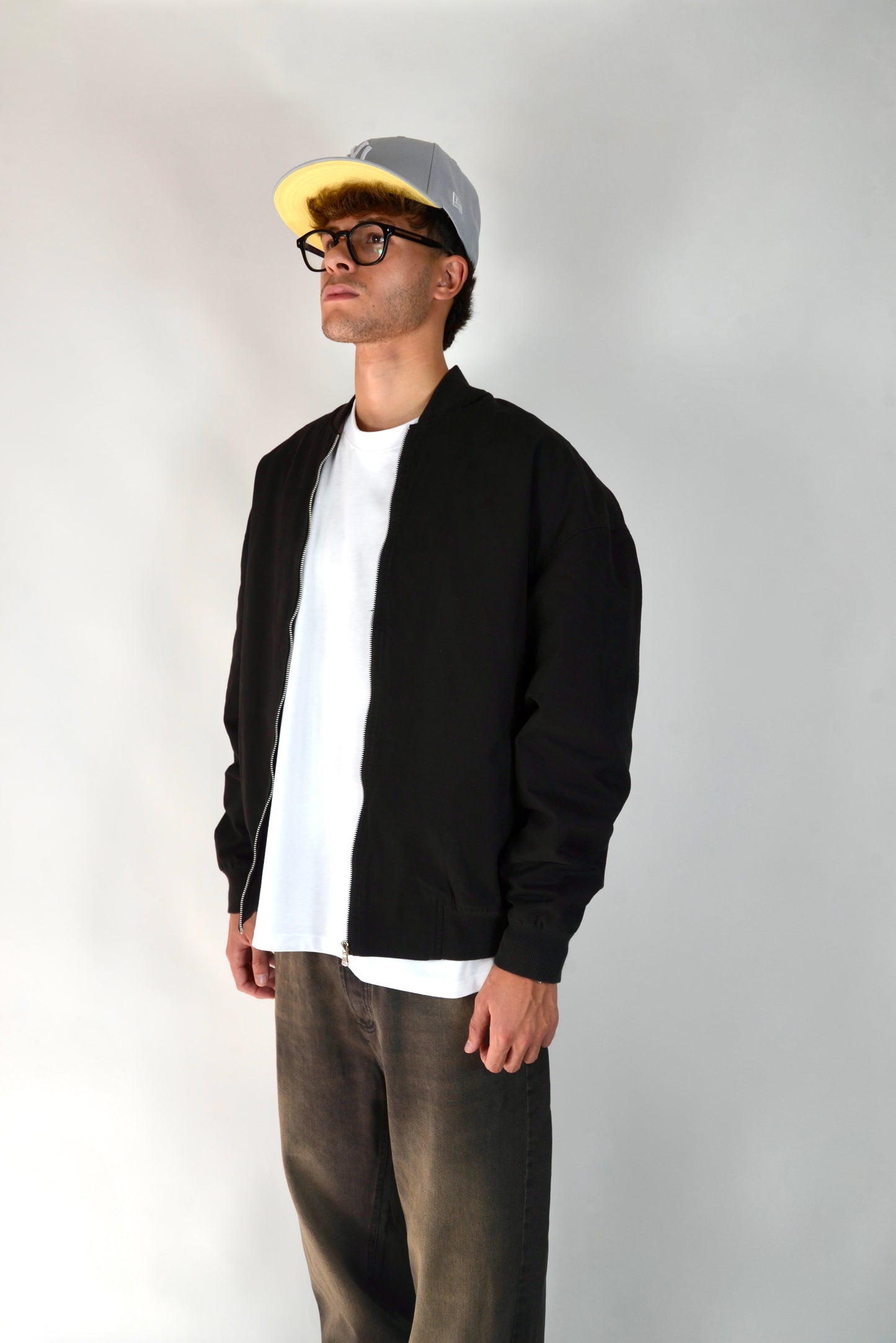 Bomber In Cotone Oversize Nero