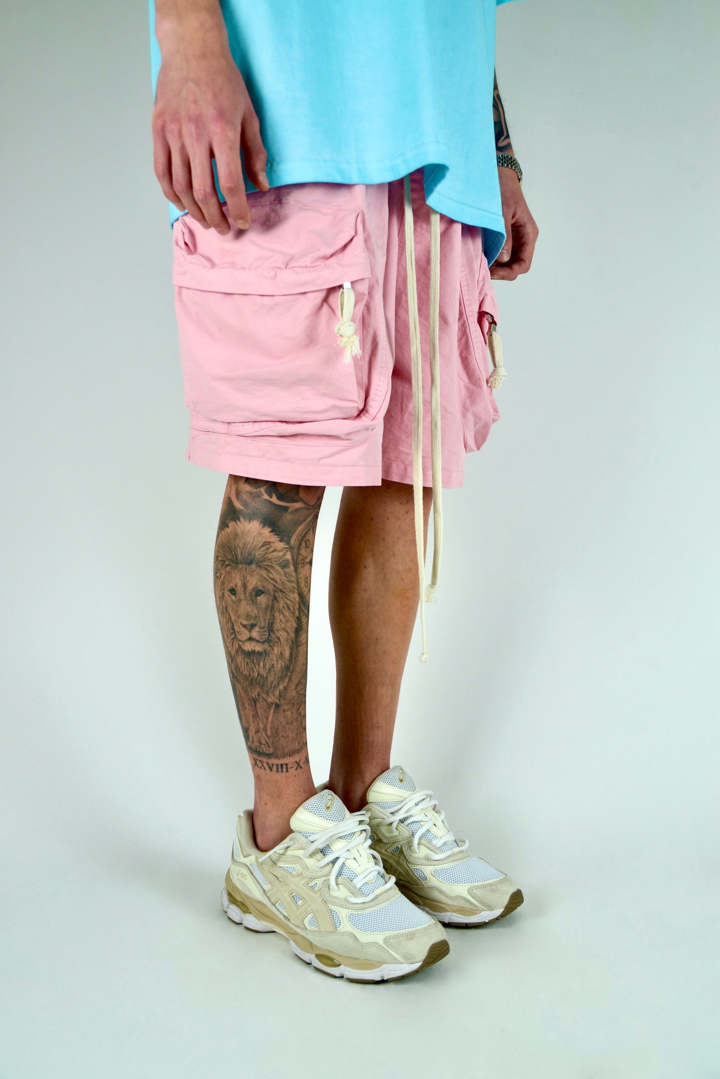 Pantaloncino Cargo Frontale Rosa
