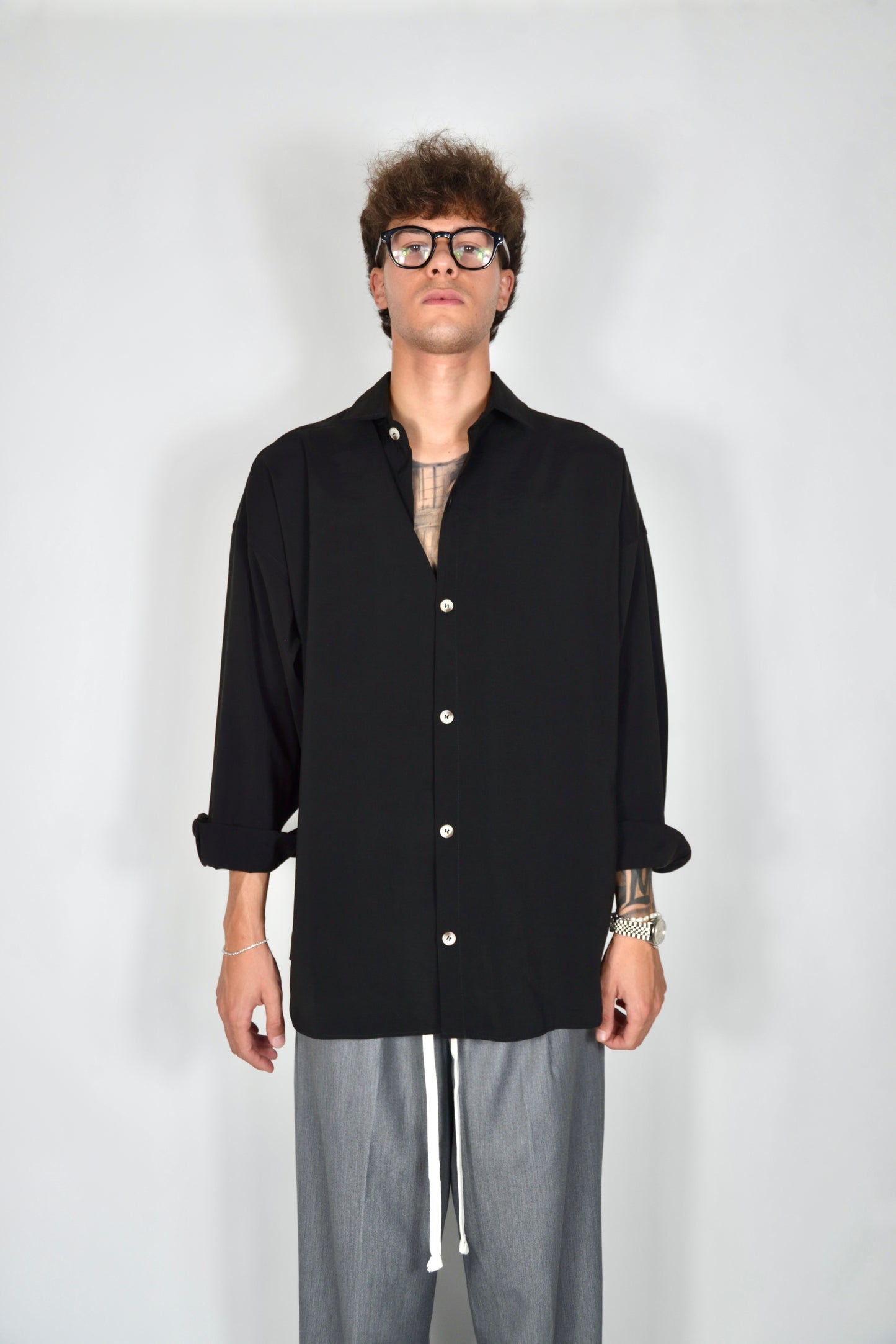 Camicia Oversize Nera