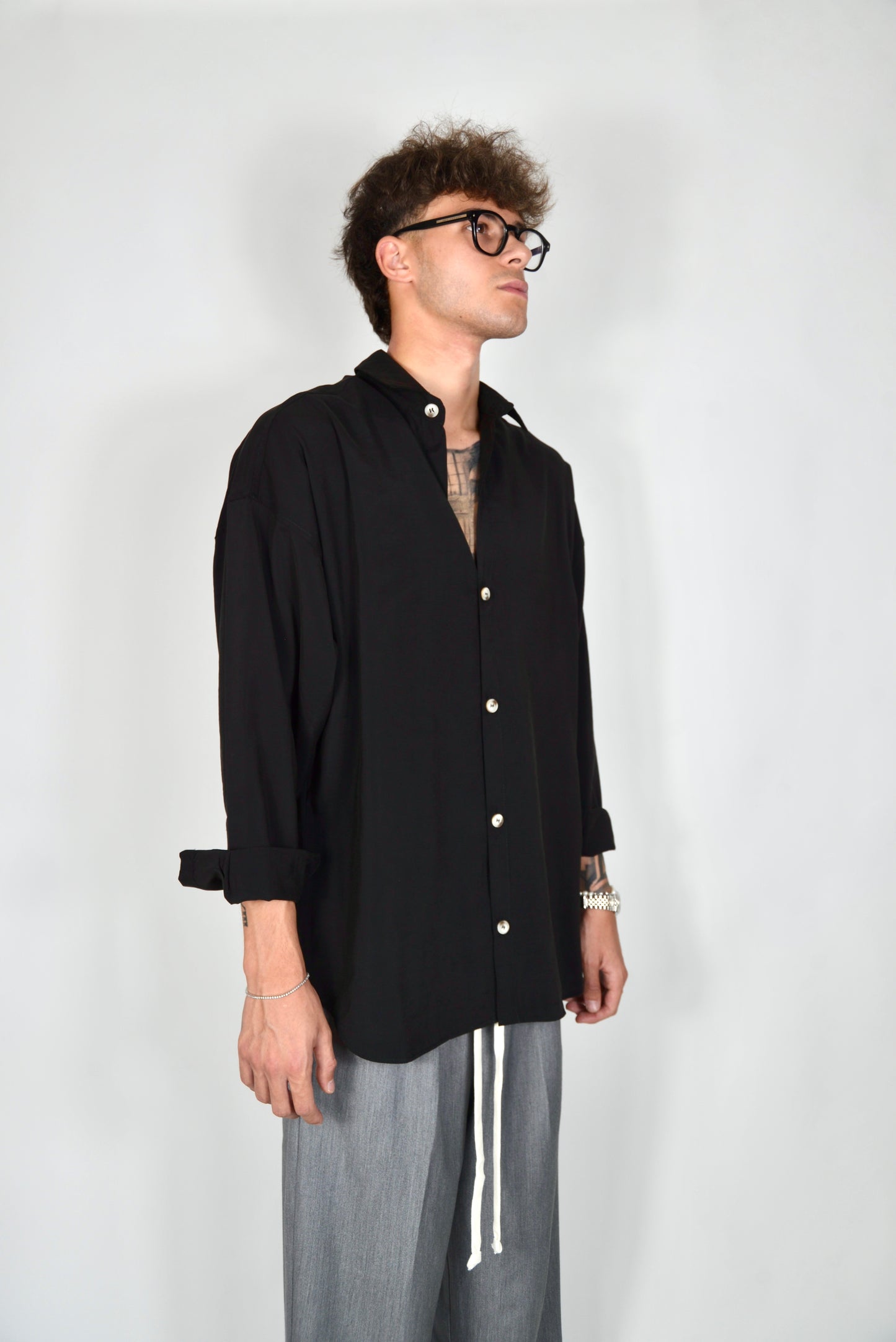 Camicia Oversize Nera