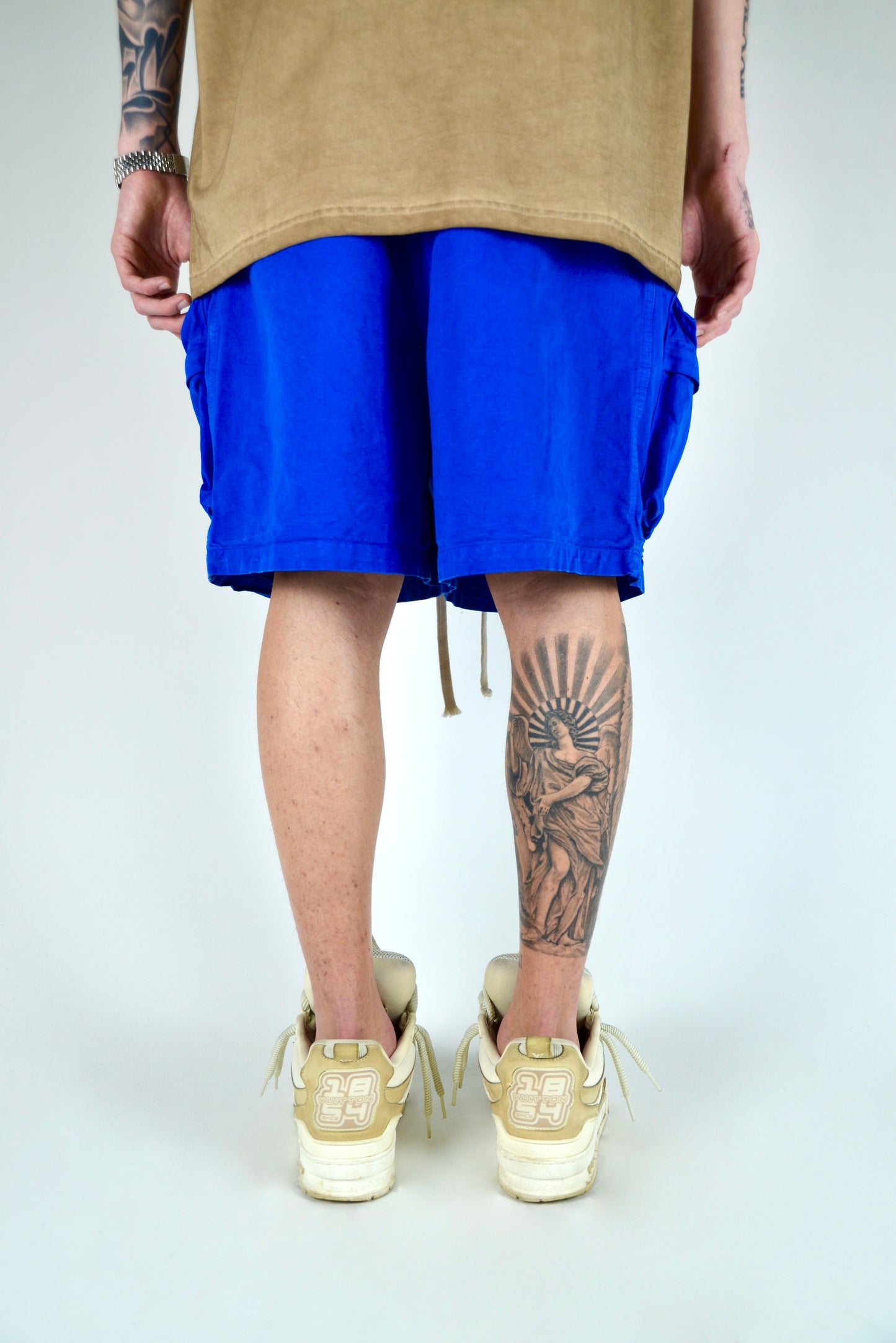 Pantaloncino Cargo Frontale Blu Elettrico