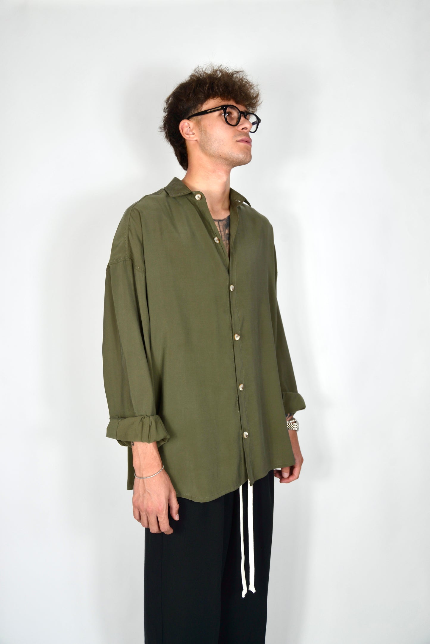 Camicia Oversize Verde