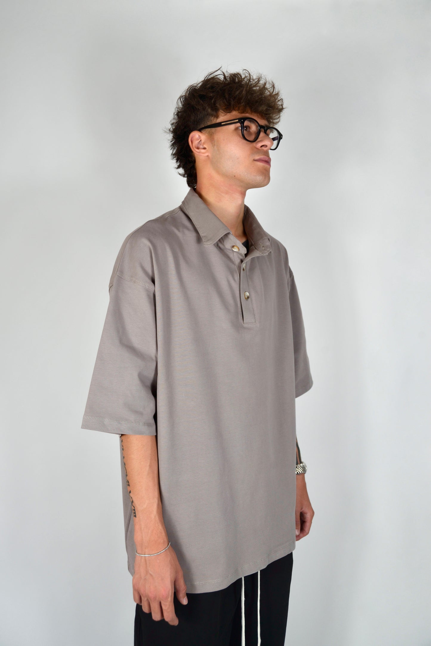 Polo Oversize Fango