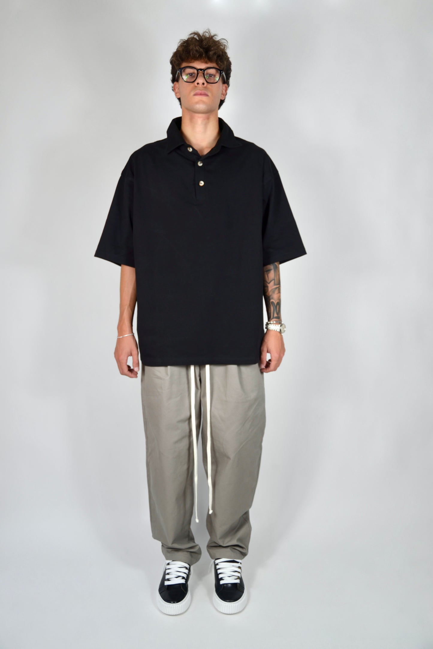 Pantalaccio In Cotone Fondo Ampio Fango