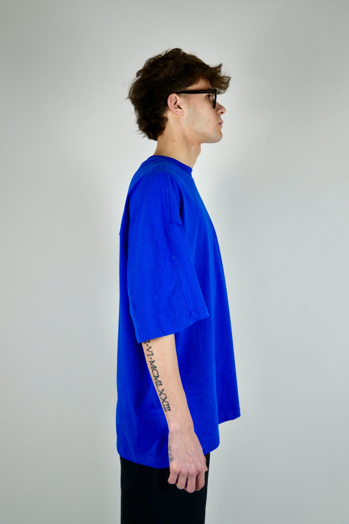 T-shirt Oversize Blu Elettrica