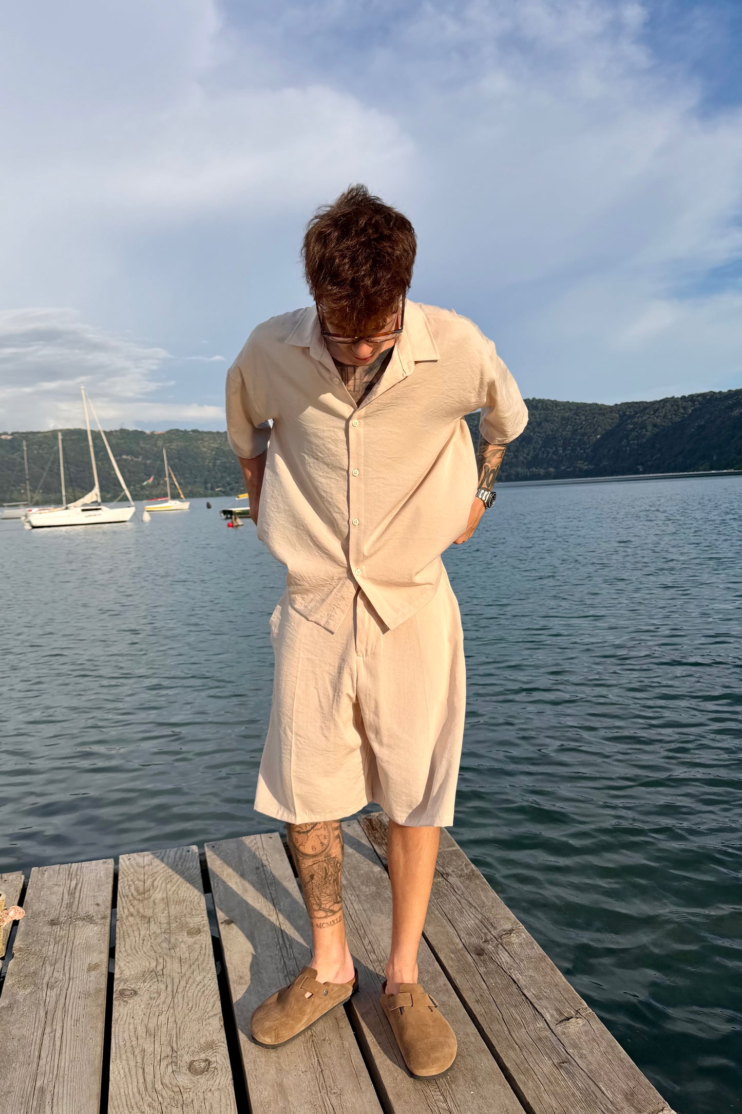 Coordinato Mykonos In Lino Beige