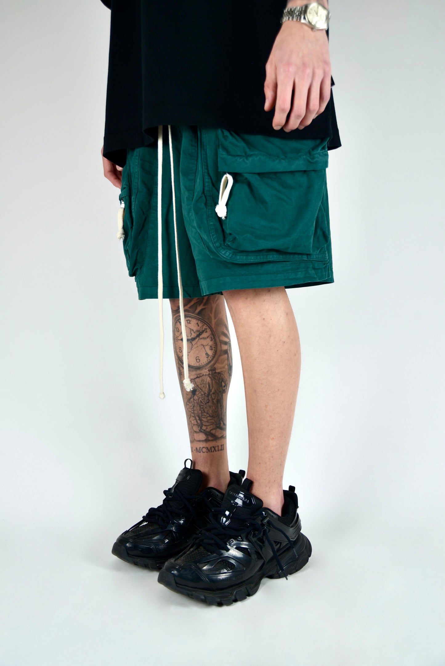 Pantaloncino Cargo Frontale Verde