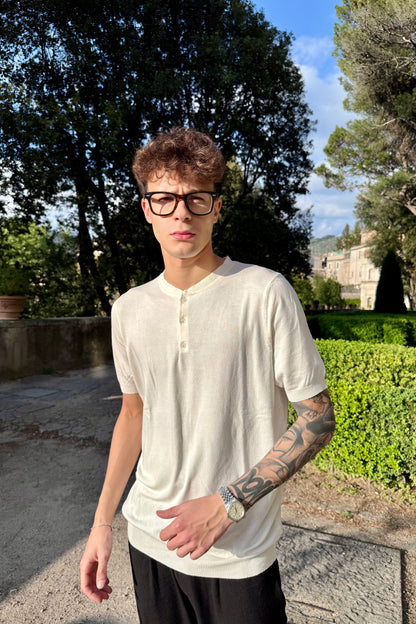 T-shirt Serafino Bianca