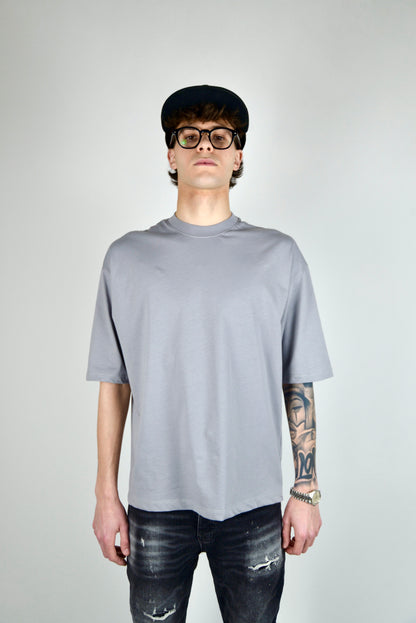 T-shirt Crop Grigia