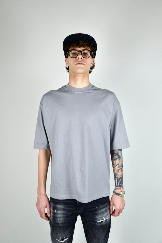 T-shirt Crop Grigia